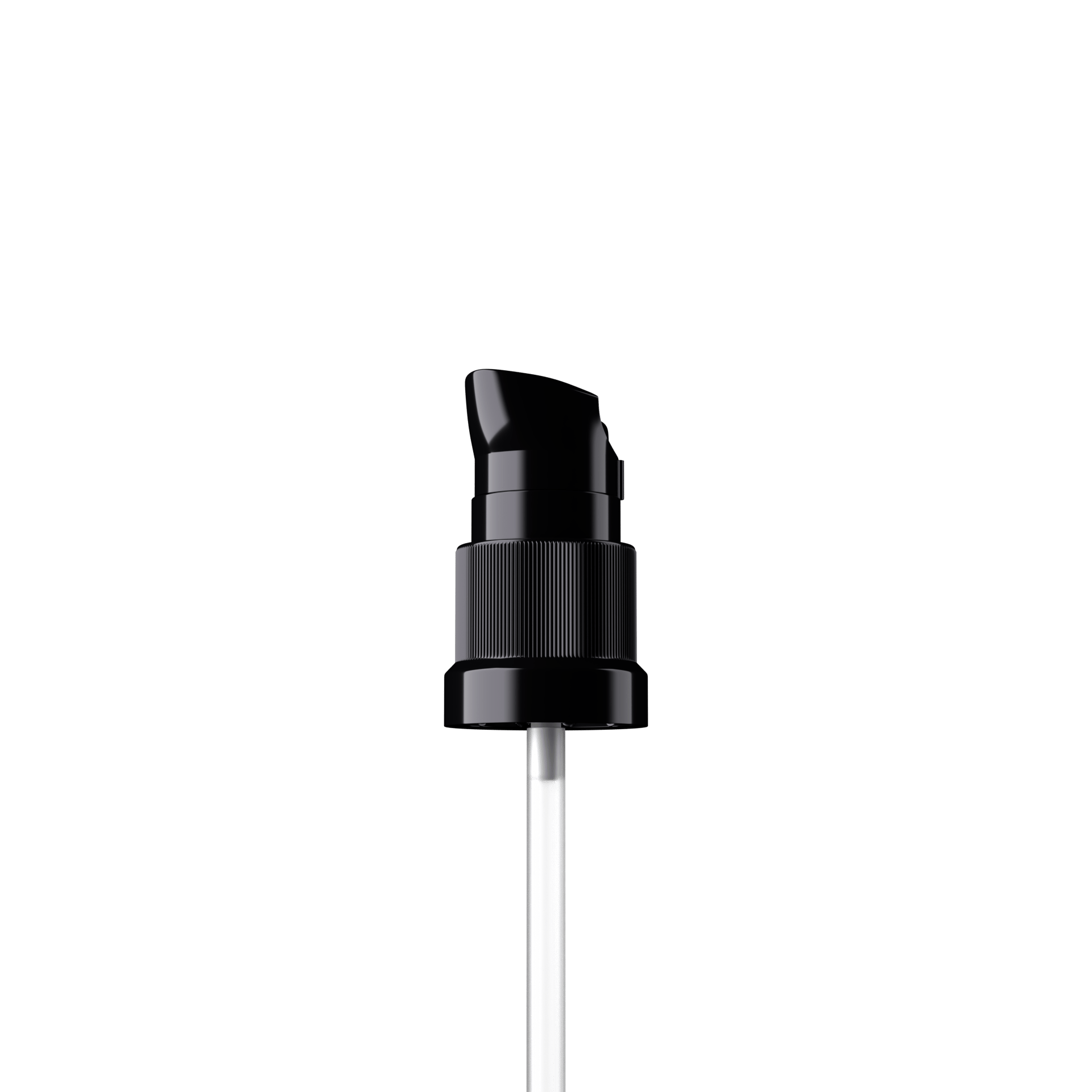Nile Pump cap, DIN18, PP, black, dose 0.15 ml, security clip (Orion50/60-106)