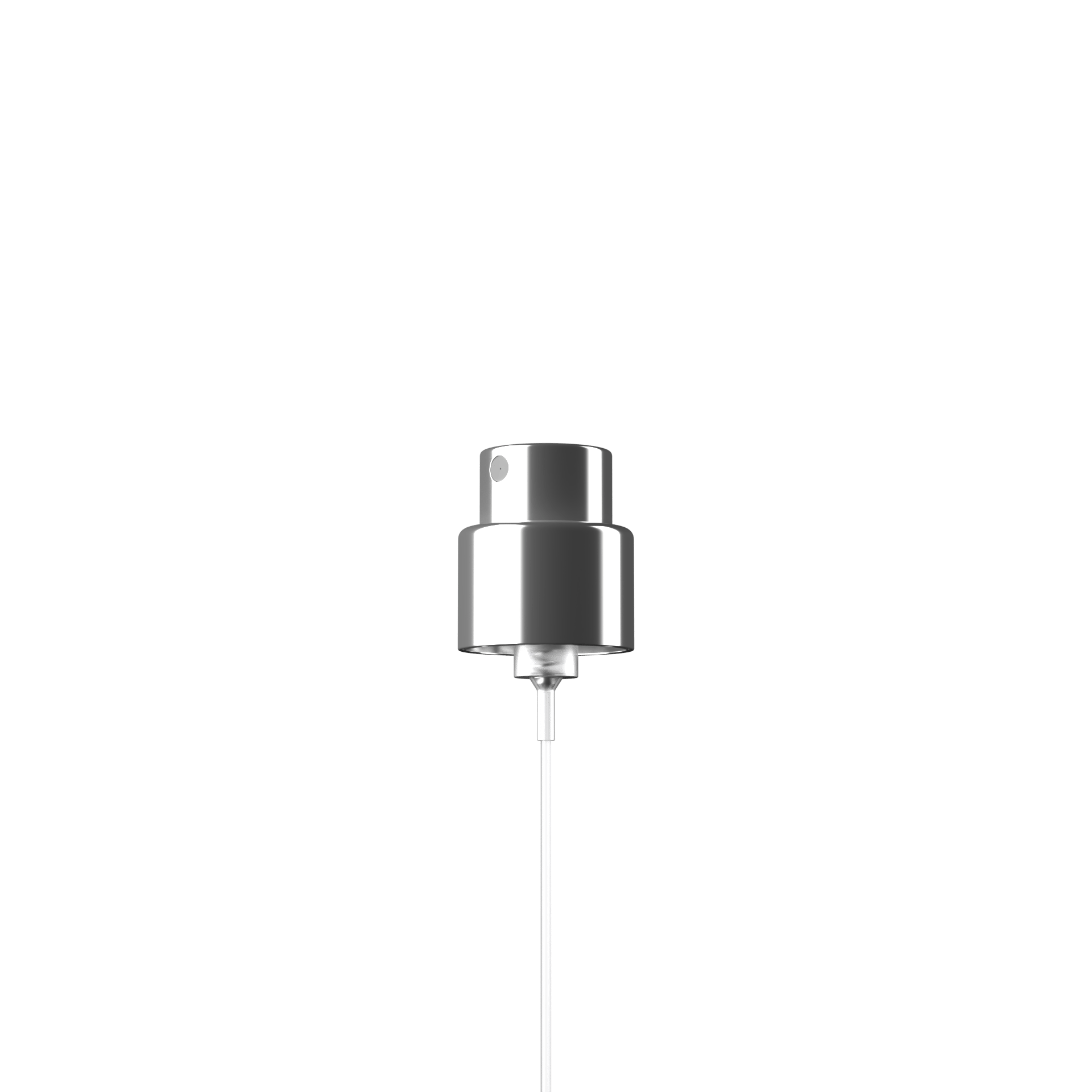 Spray cap Precious 18/400, aluminum, glossy silver, dose 0.07ml (Willow 30)