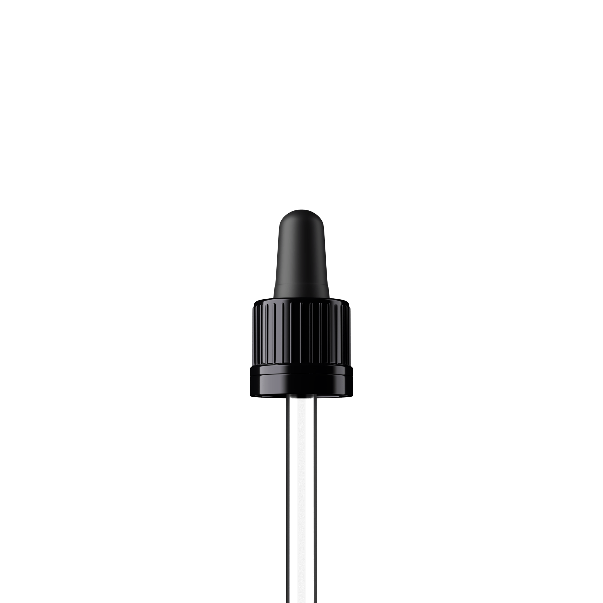 Morris Pipette, TE, DIN18, black, TPEs, dose 0.7 ml, bent ball (Orion 20)