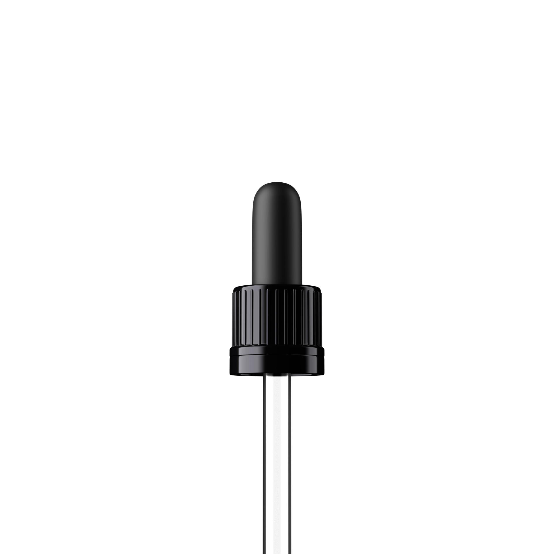 Sabine Pipette, TE, DIN18, black, TPEs, dose 0.7 ml, bent ball (Orion 30)