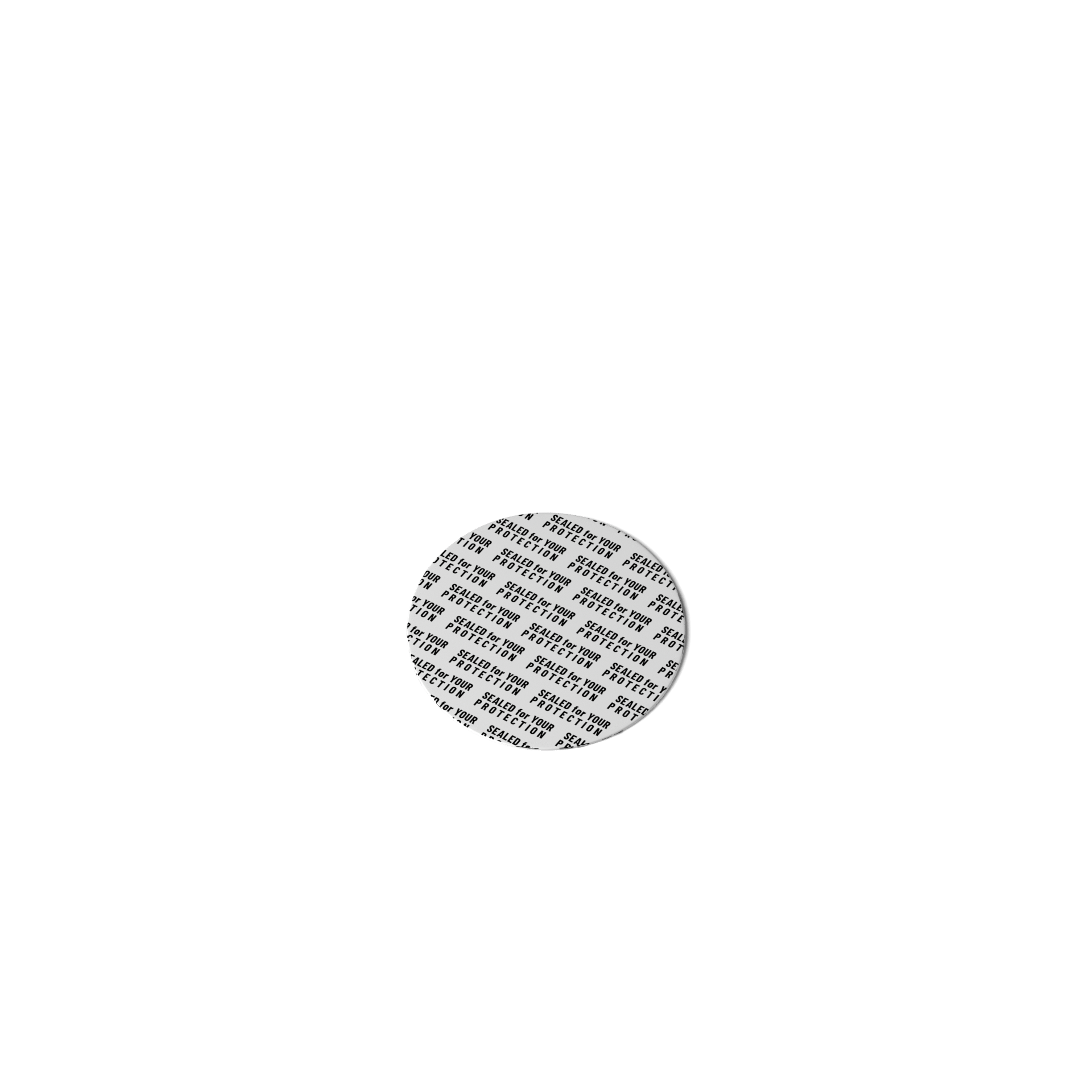 Ozark Seal, Pressure sensitive, 30 mm, white, black text (Ceres 5), for dry goods only