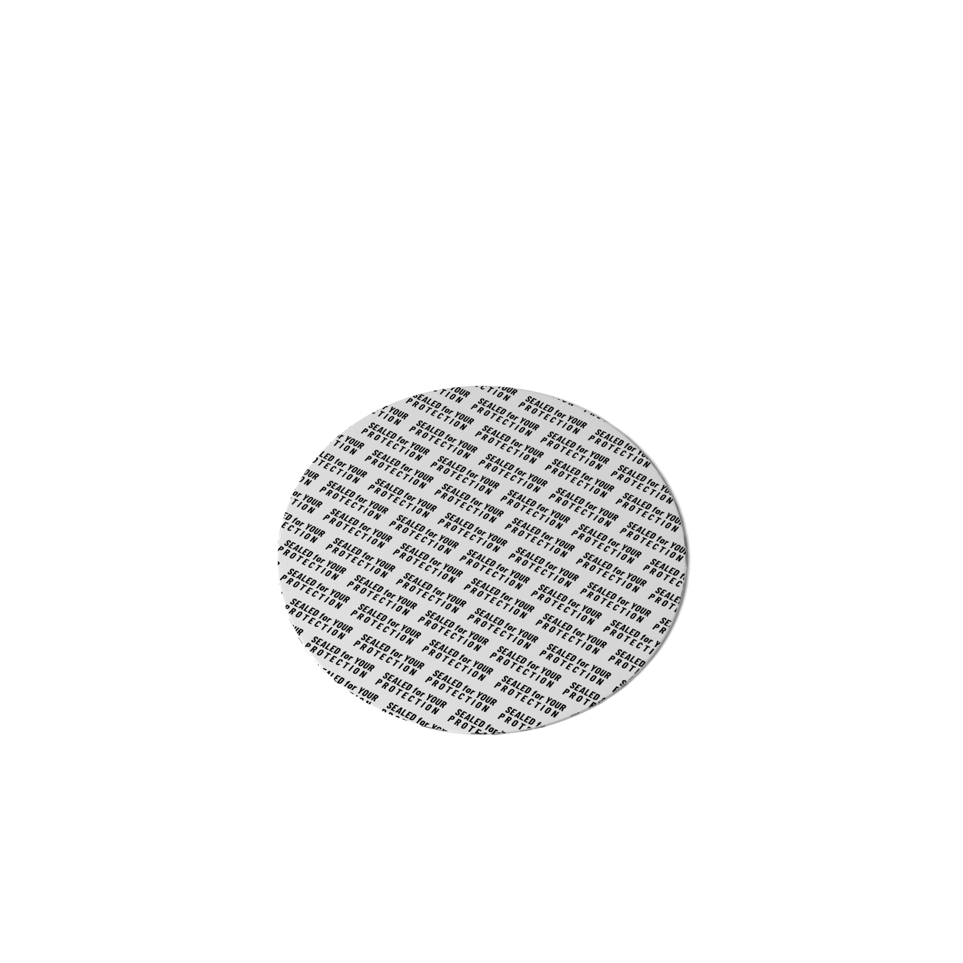 Ozark Seal, Pressure sensitive, 50 mm, white, black text (Saturn 150), for dry goods only