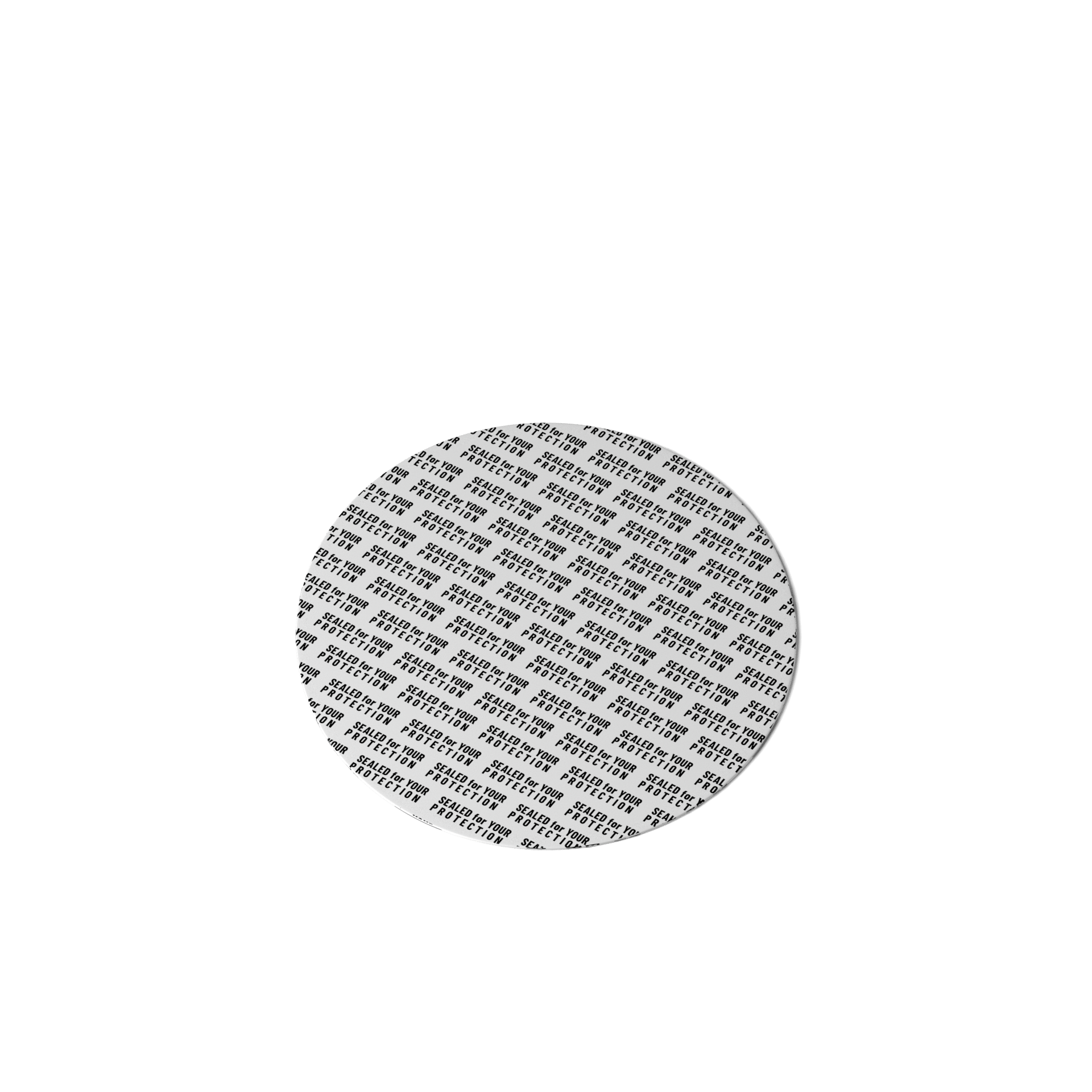 Ozark Seal, Pressure sensitive, 54 mm, white, black text (Saturn 200), for dry goods only