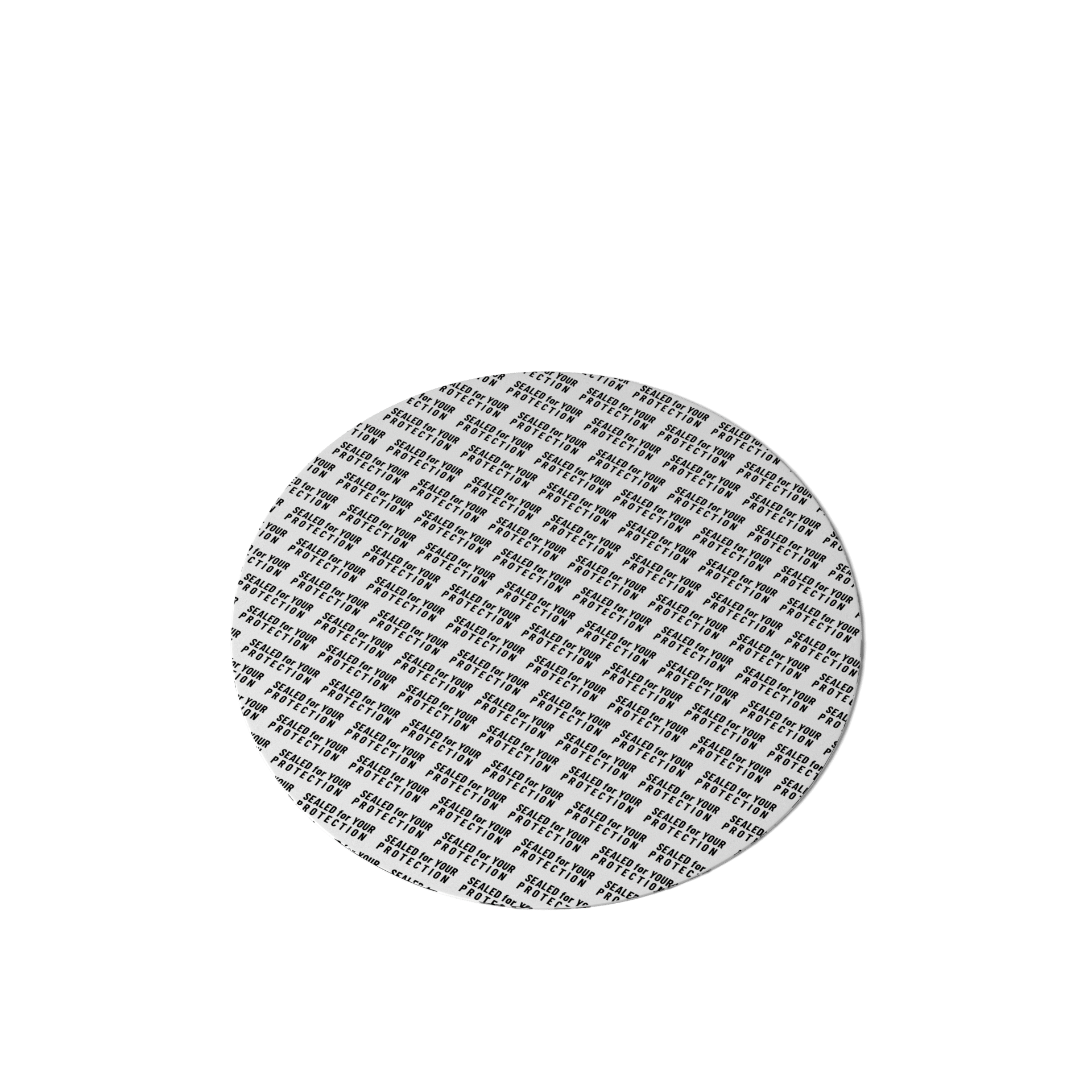 Ozark Seal, Pressure sensitive, 68 mm, white, black text (Saturn 250/400), for dry goods only