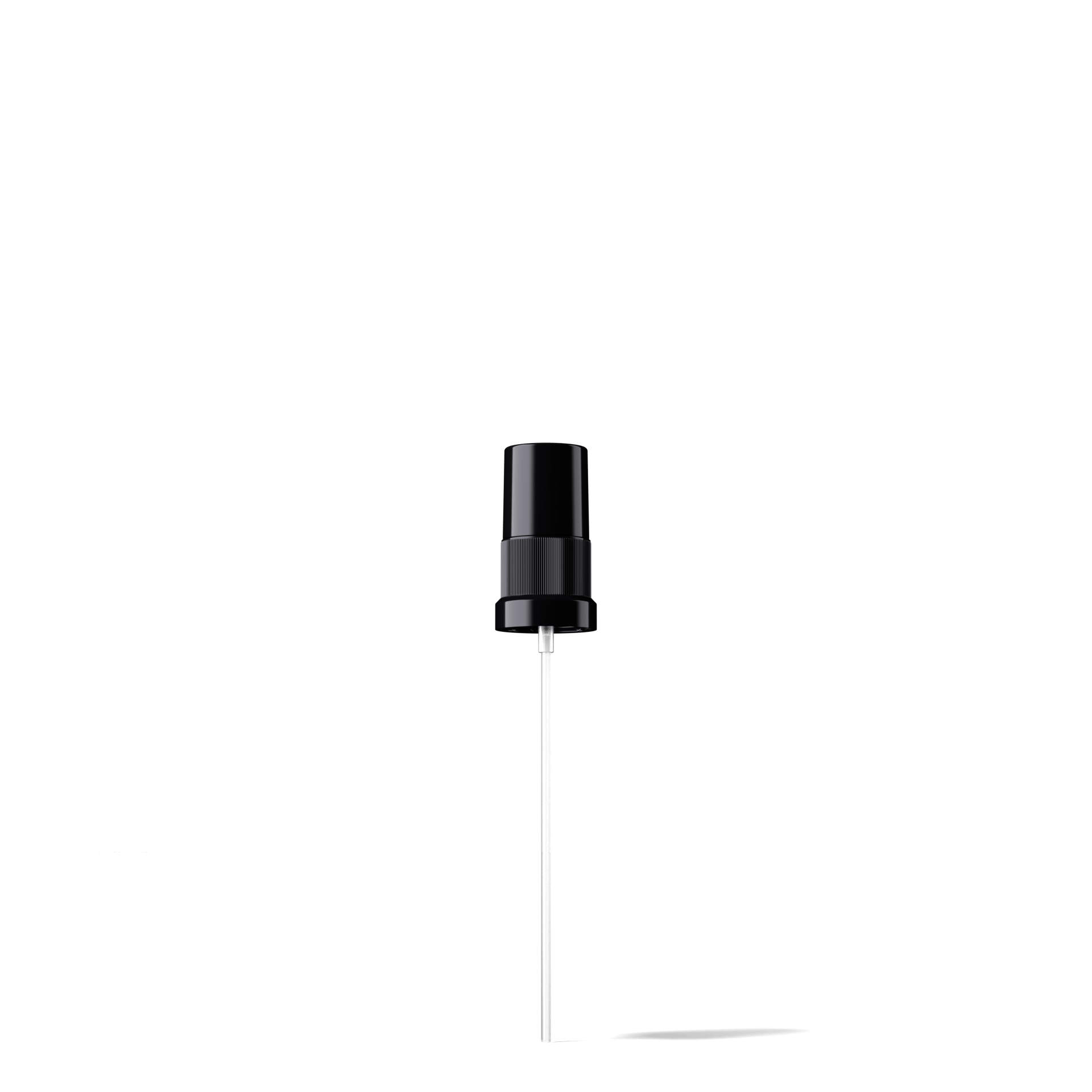 Taupo Spray cap, DIN18, PP, black, dose 0.14 ml, black overcap (Orion60-111)