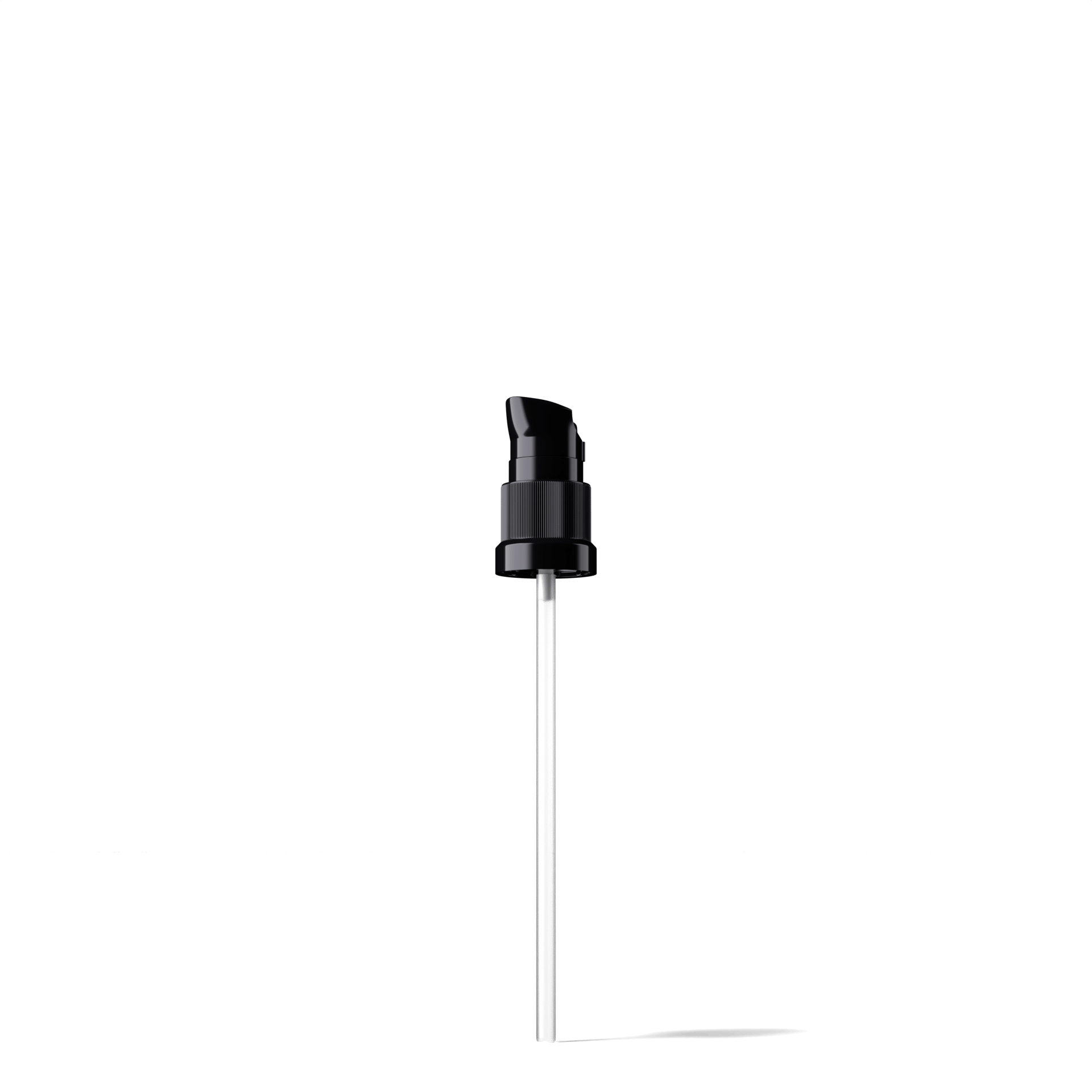 Nile Pump cap, DIN18, PP, black, dose 0.15 ml, security clip (Orion 100)