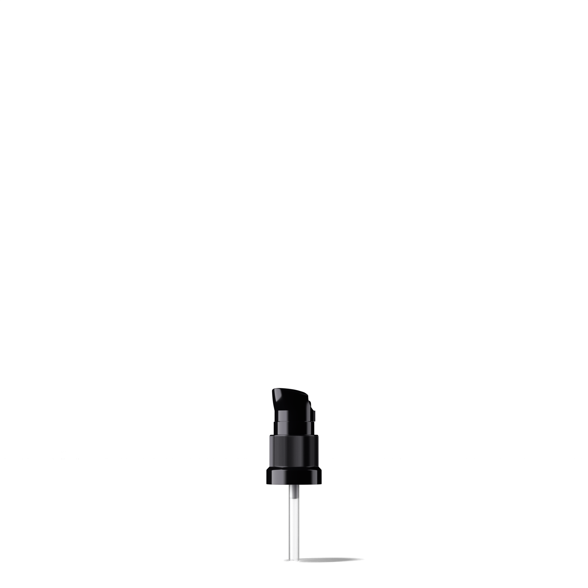 Nile Pump cap, DIN18, PP, black, dose 0.15 ml, security clip (Orion 5)