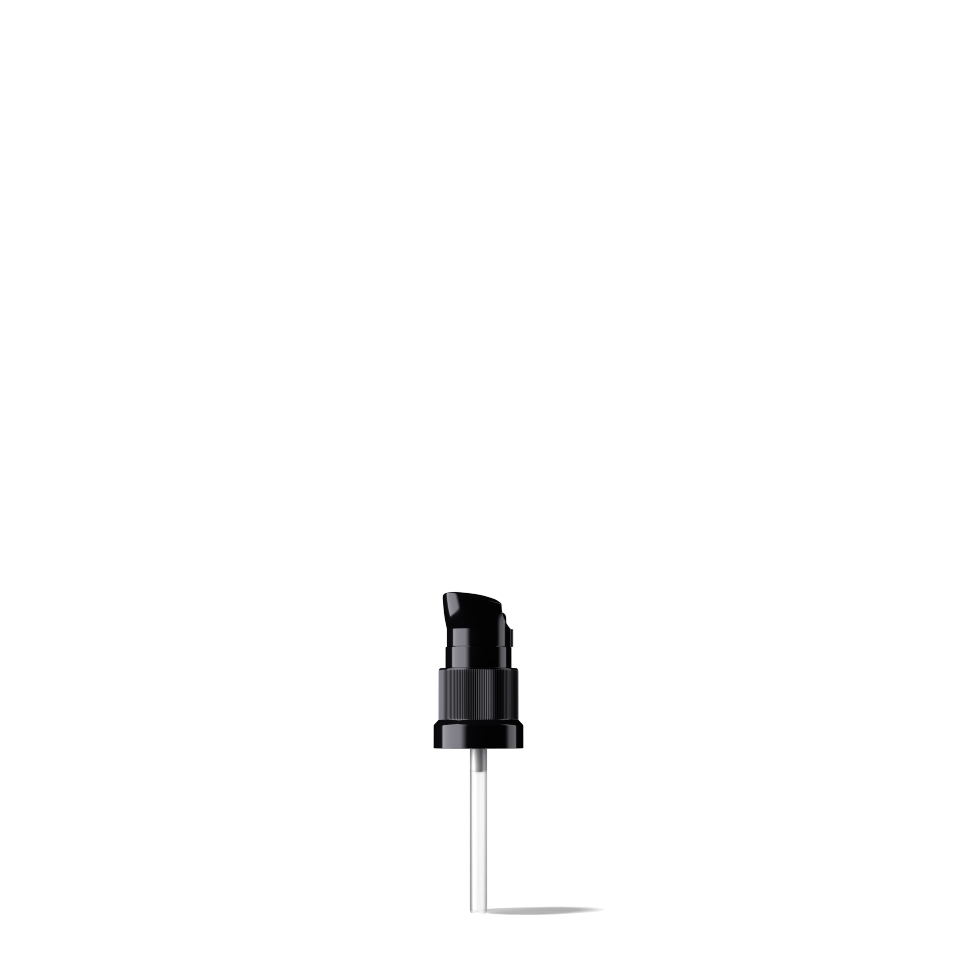 Nile Pump cap, DIN18, PP, black, dose 0.15 ml, security clip (Orion 10)