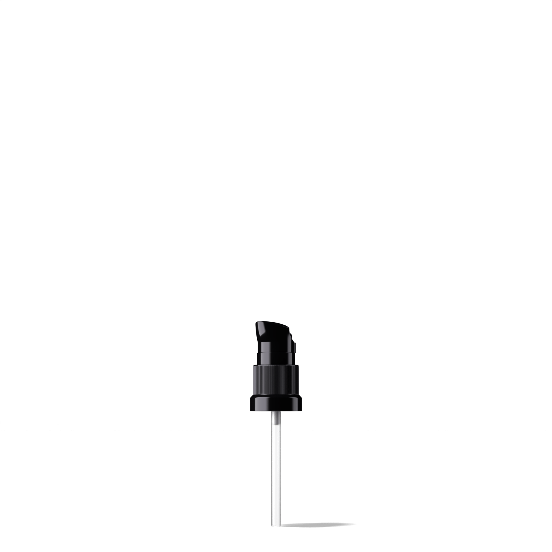 Nile Pump cap, DIN18, PP, black, dose 0.15 ml, security clip (Orion 20)