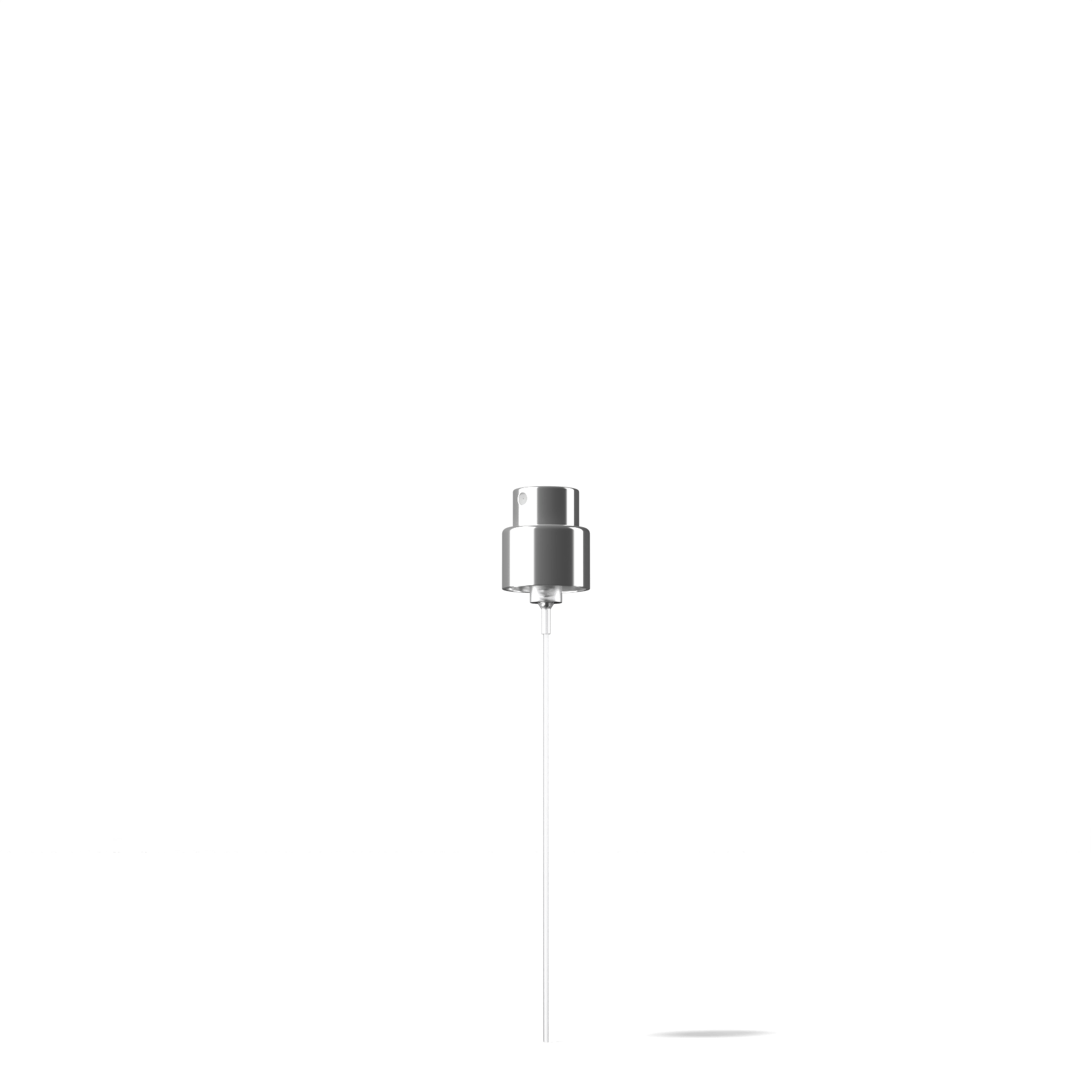 Spray cap Precious 18/400, aluminum, glossy silver, dose 0.07ml (Willow 30)
