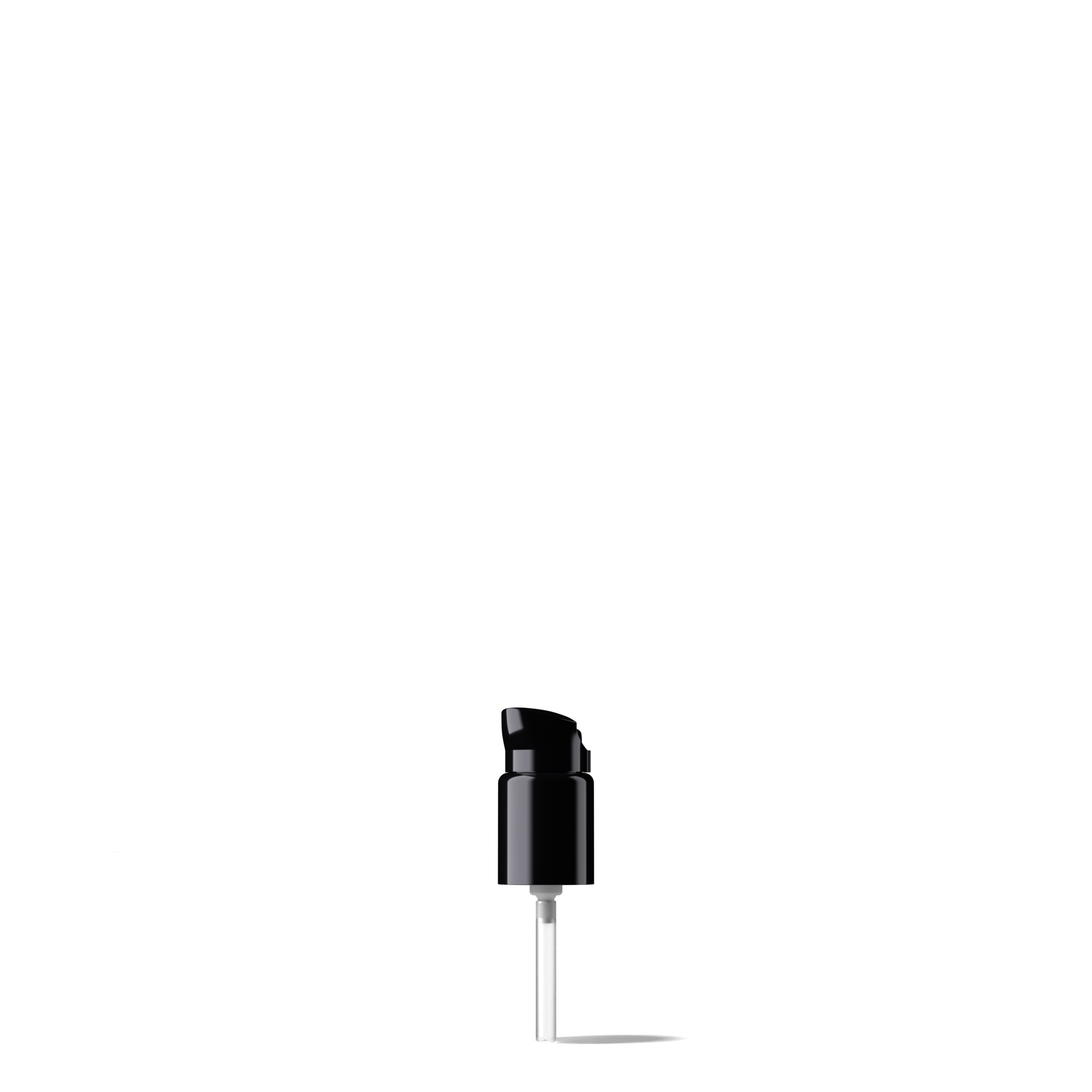 Elbe Pump cap, 18/415, PP, black, dose 0.15 ml, security clip (Virgo 15)