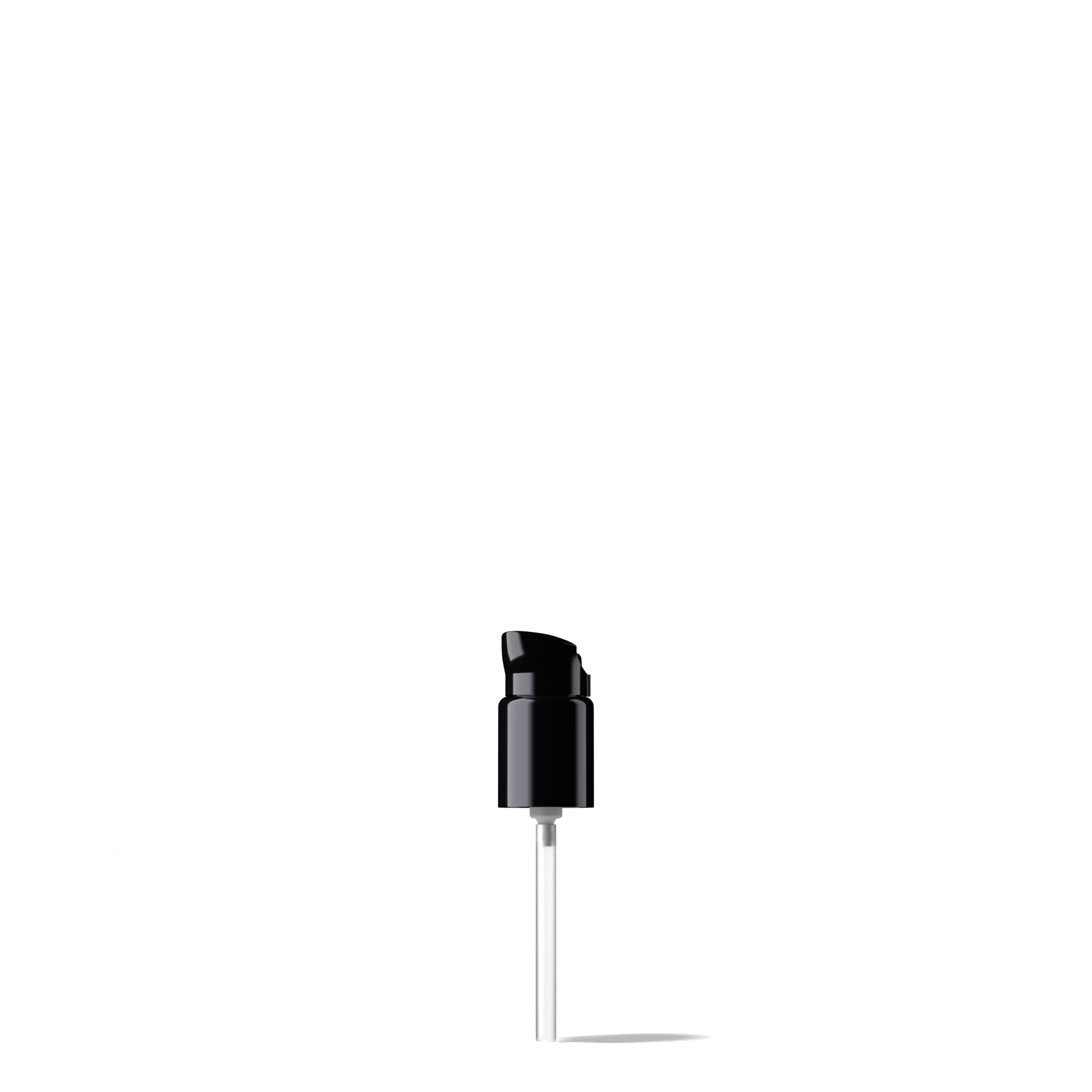 Elbe Pump cap, 18/415, PP, black, dose 0.15 ml, security clip (Virgo 30)