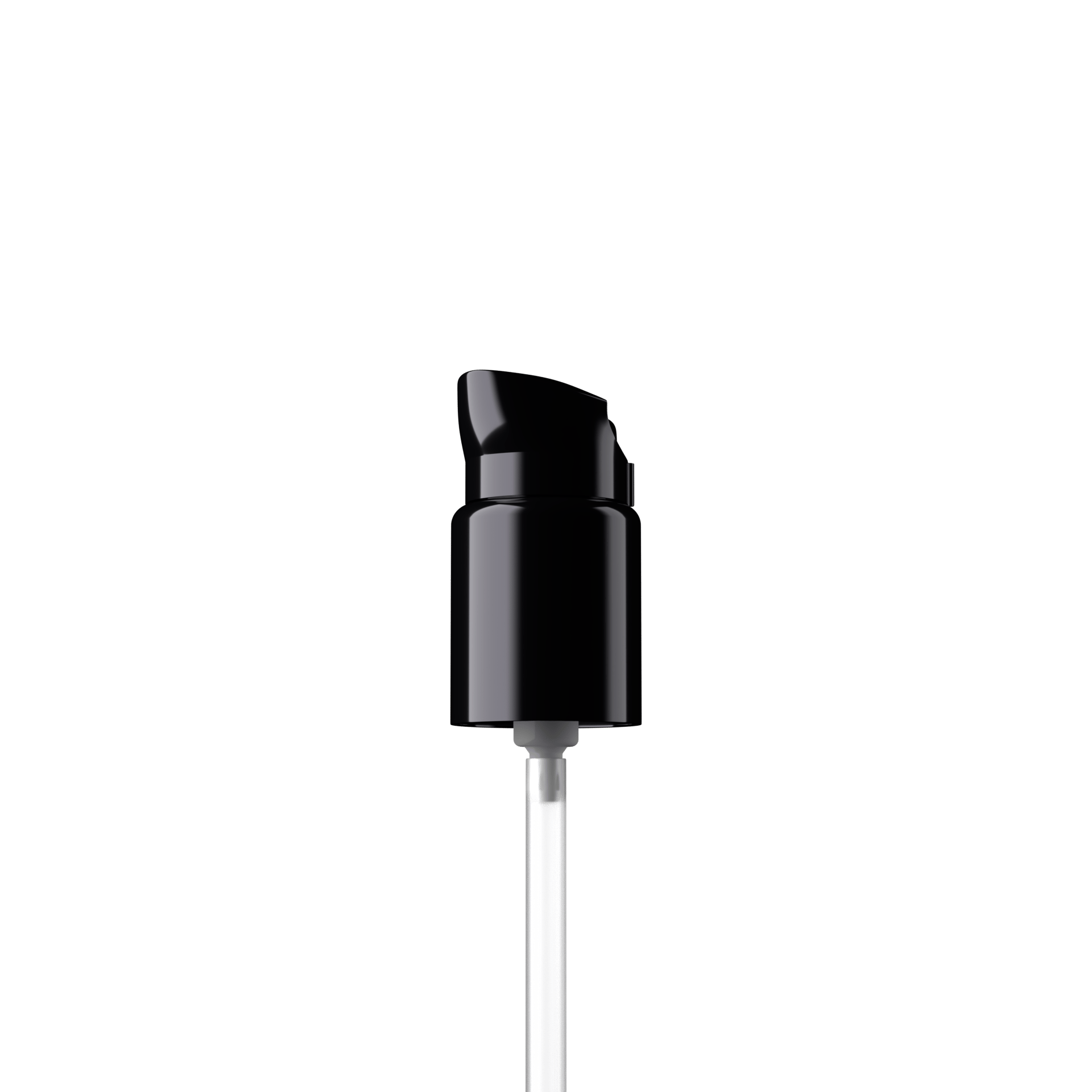 Elbe Pump cap, 18/415, PP, black, dose 0.15 ml, security clip (Virgo 30)