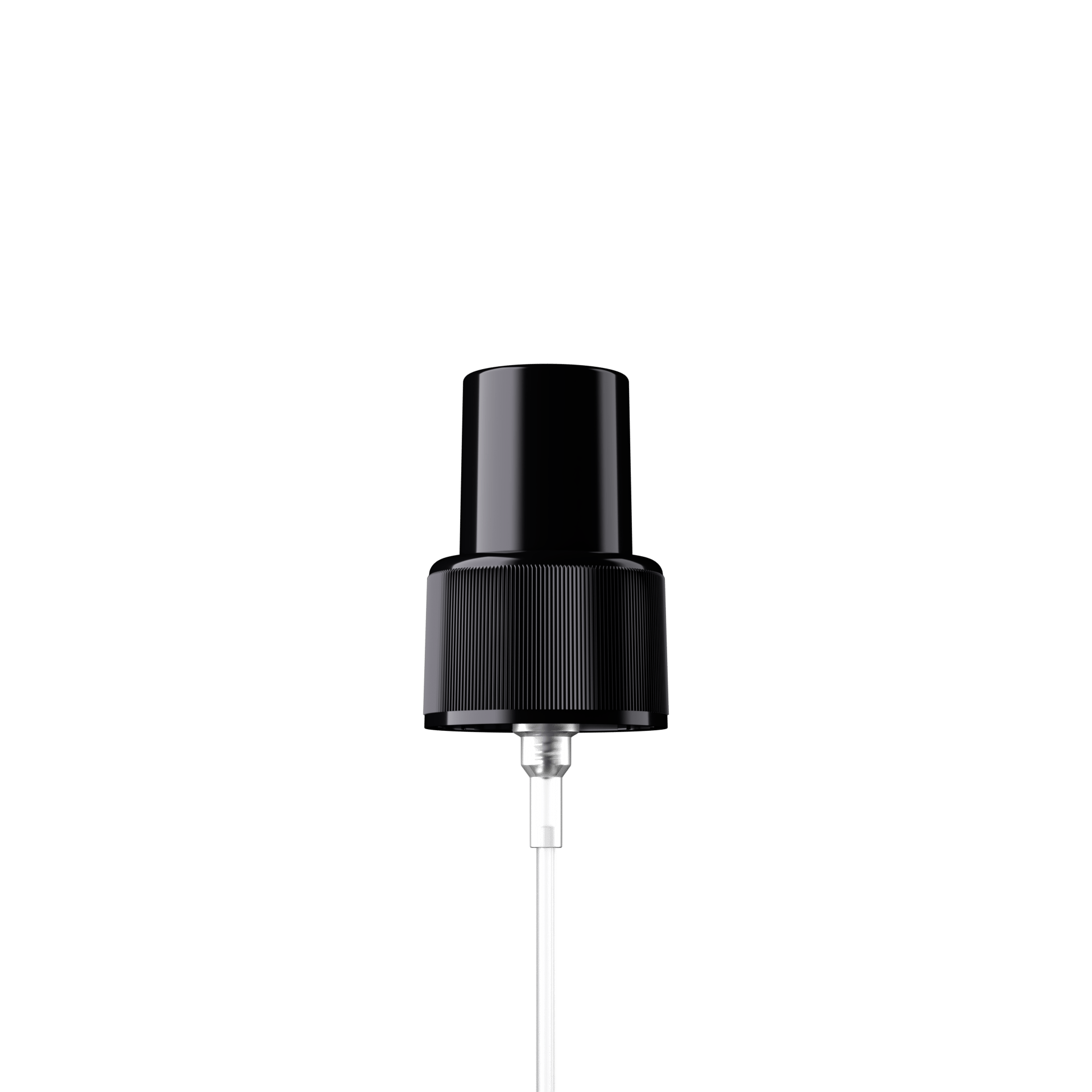Taupo Spray cap, 24/410, PP, black, dose 0.14 ml, black overcap (Capella 200)