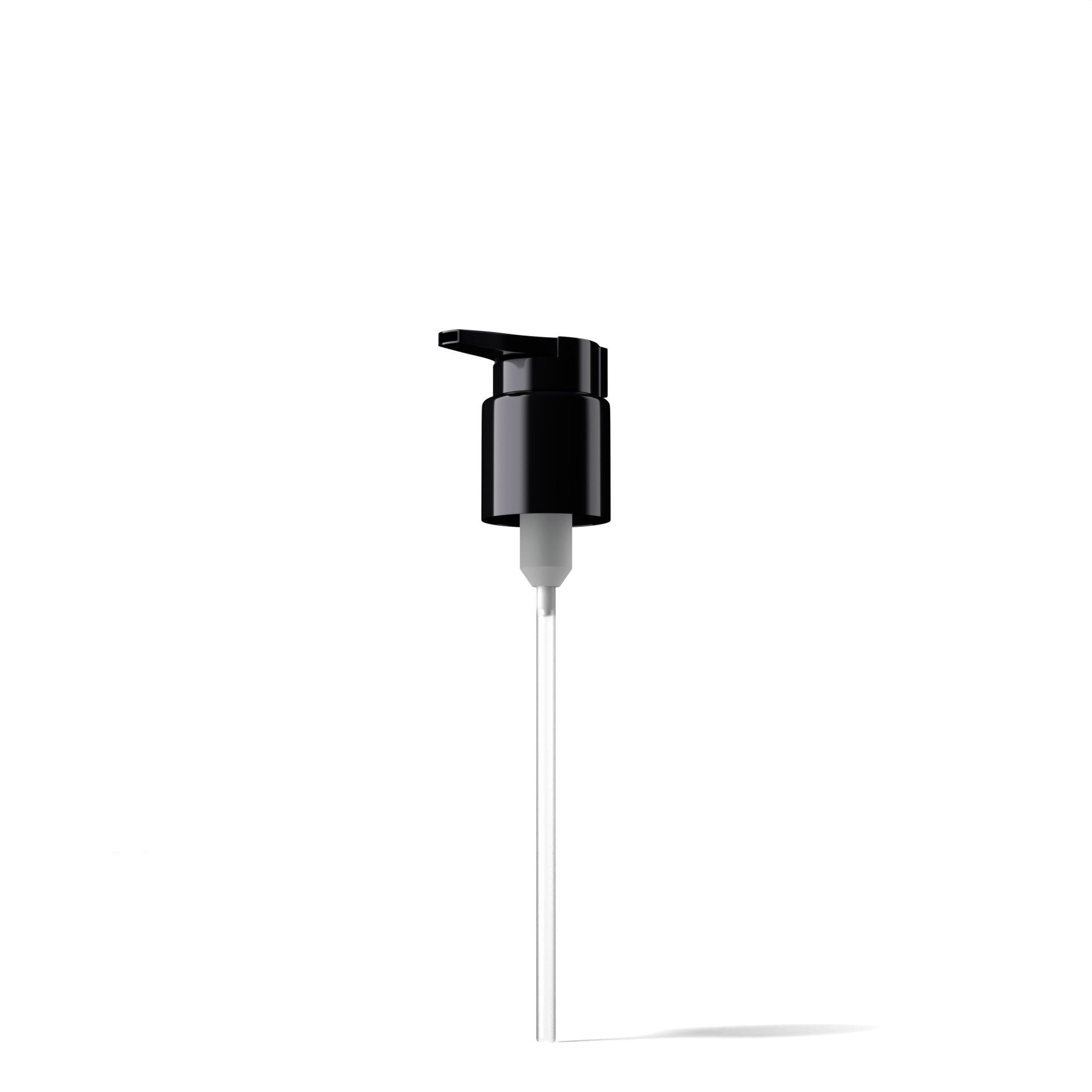 Lena Pump cap, Extended Nozzle, 24/410, PP, black, dose 0.50 ml, security clip (Virgo/Draco 200)