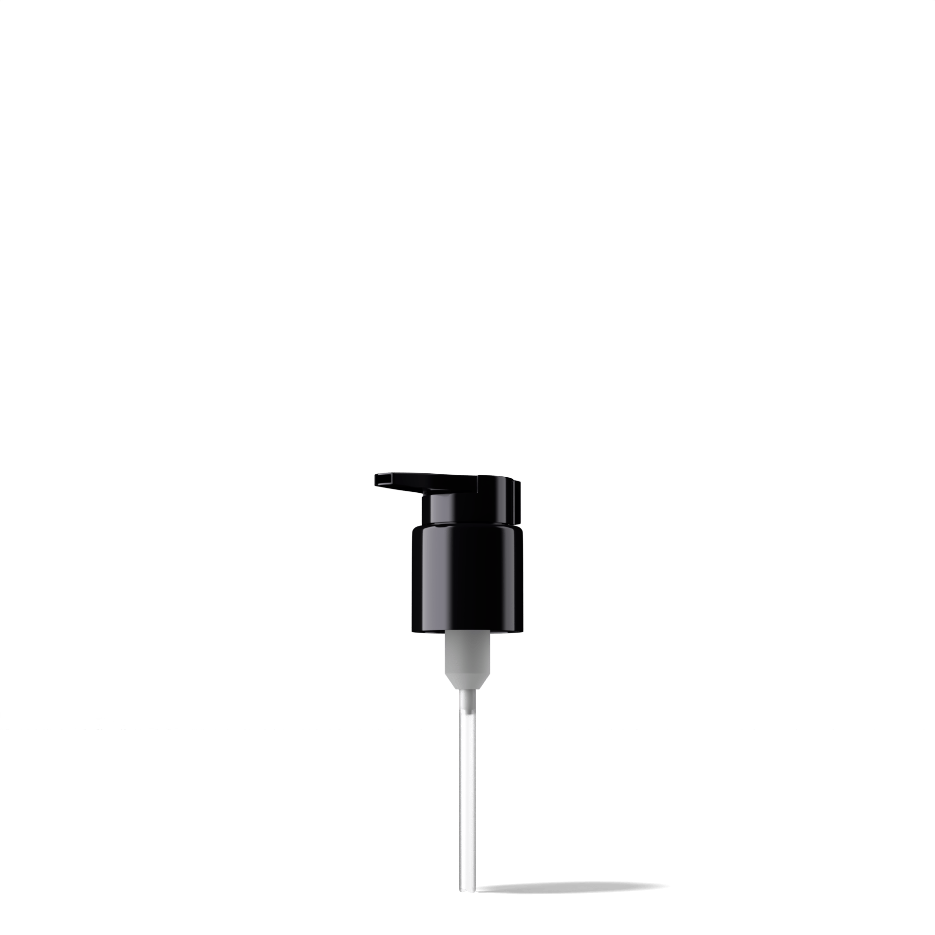 Lena Pump cap, Extended Nozzle, 24/410, PP, black, dose 0.50 ml, security clip (Virgo 50)
