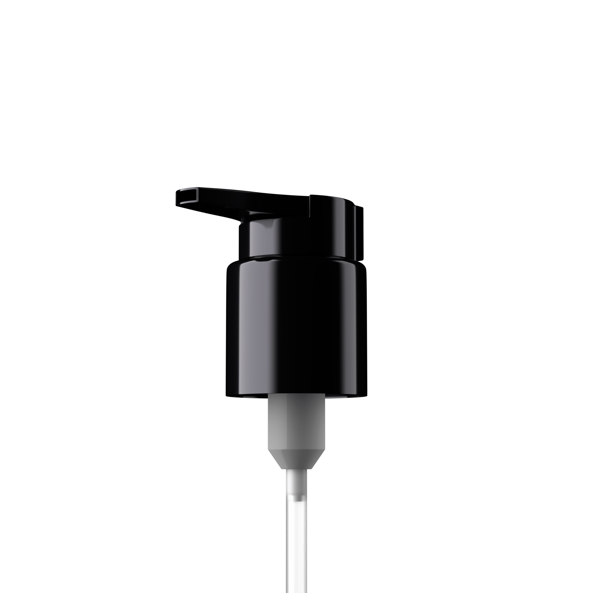Lena Pump cap, Extended Nozzle, 24/410, PP, black, dose 0.50 ml, security clip (Capella 150)
