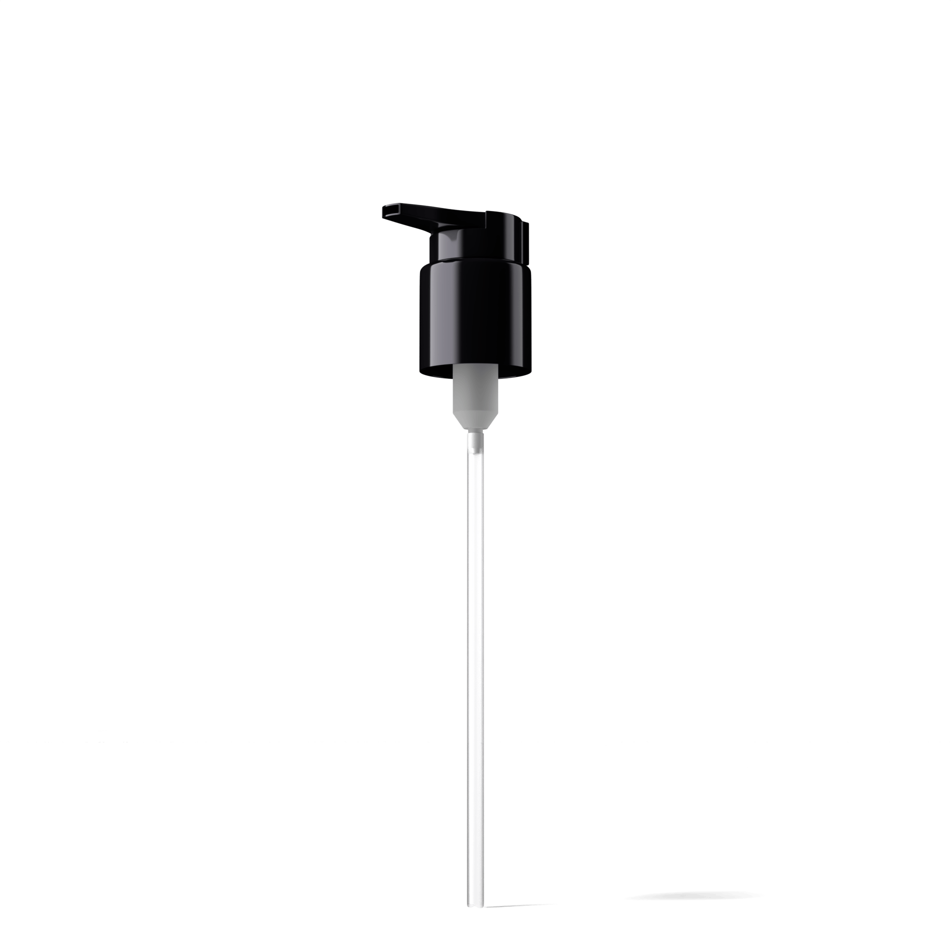Lena Pump cap, Extended Nozzle, 24/410, PP, black, dose 0.50 ml, security clip (WIL100/MAG200)