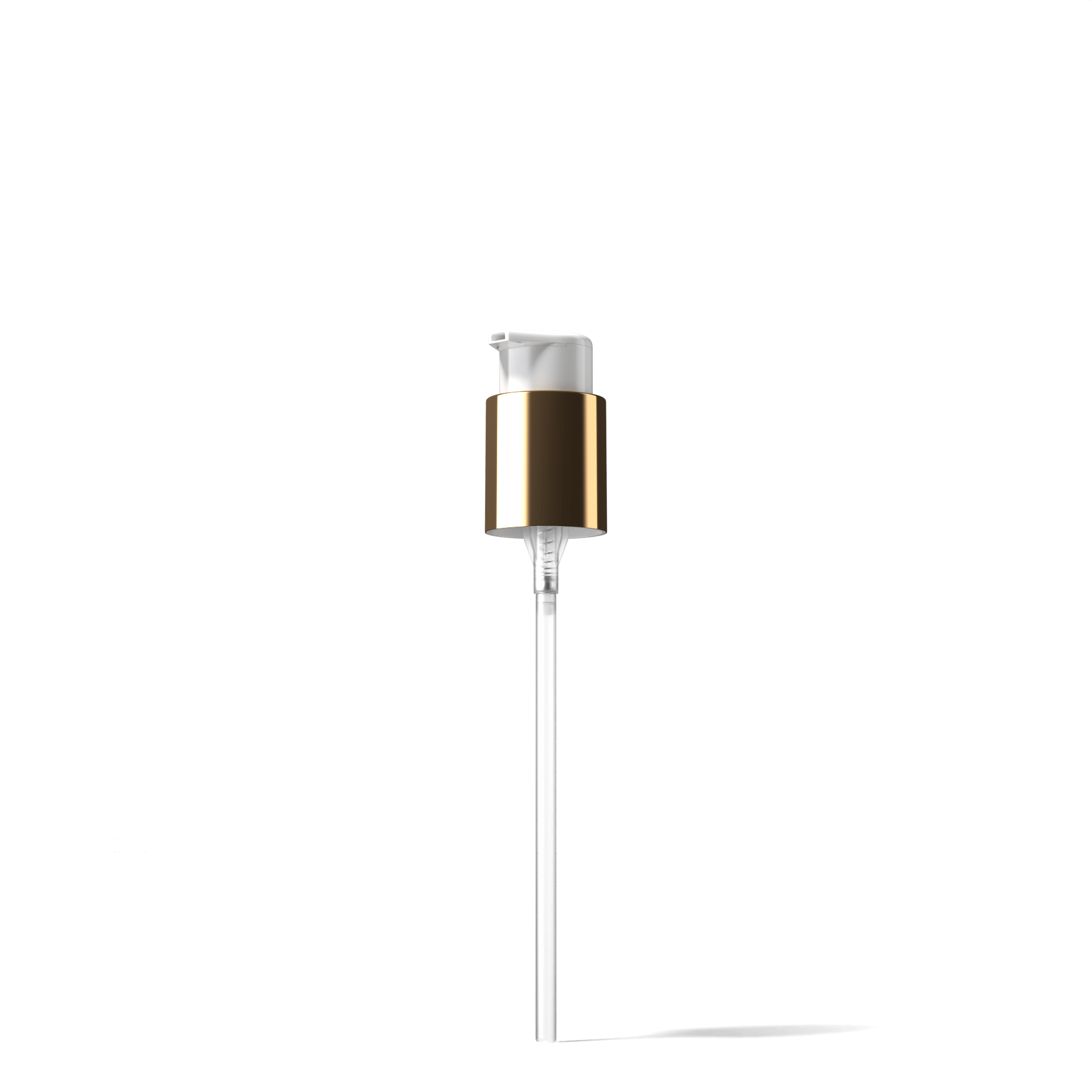Seine Pump cap, 24/410, PP/metal, gold, dose 0.25 ml, twist-lock (Capella 250)