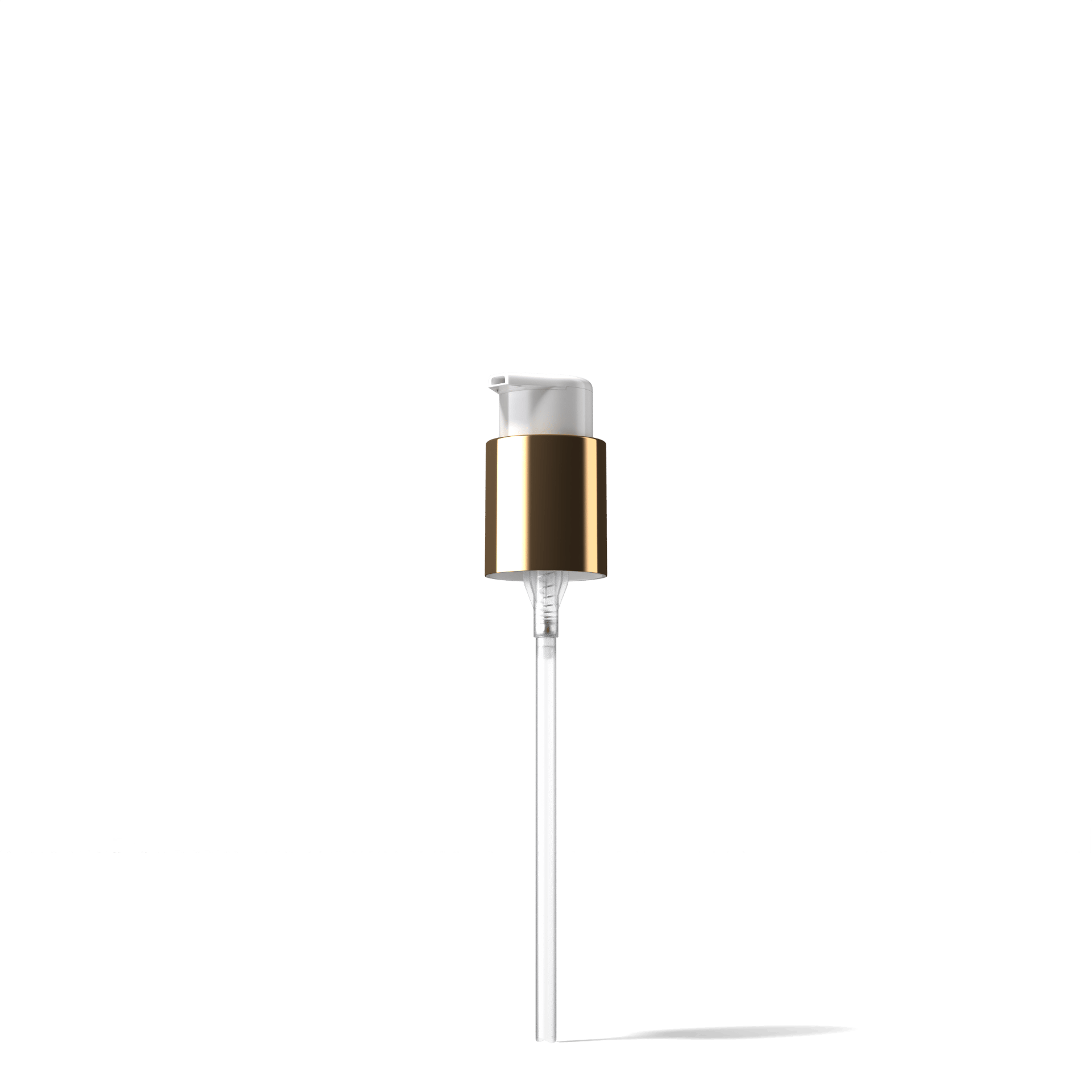 Seine Pump cap, 24/410, PP/metal, gold, dose 0.25 ml, twist-lock (Capella 150)