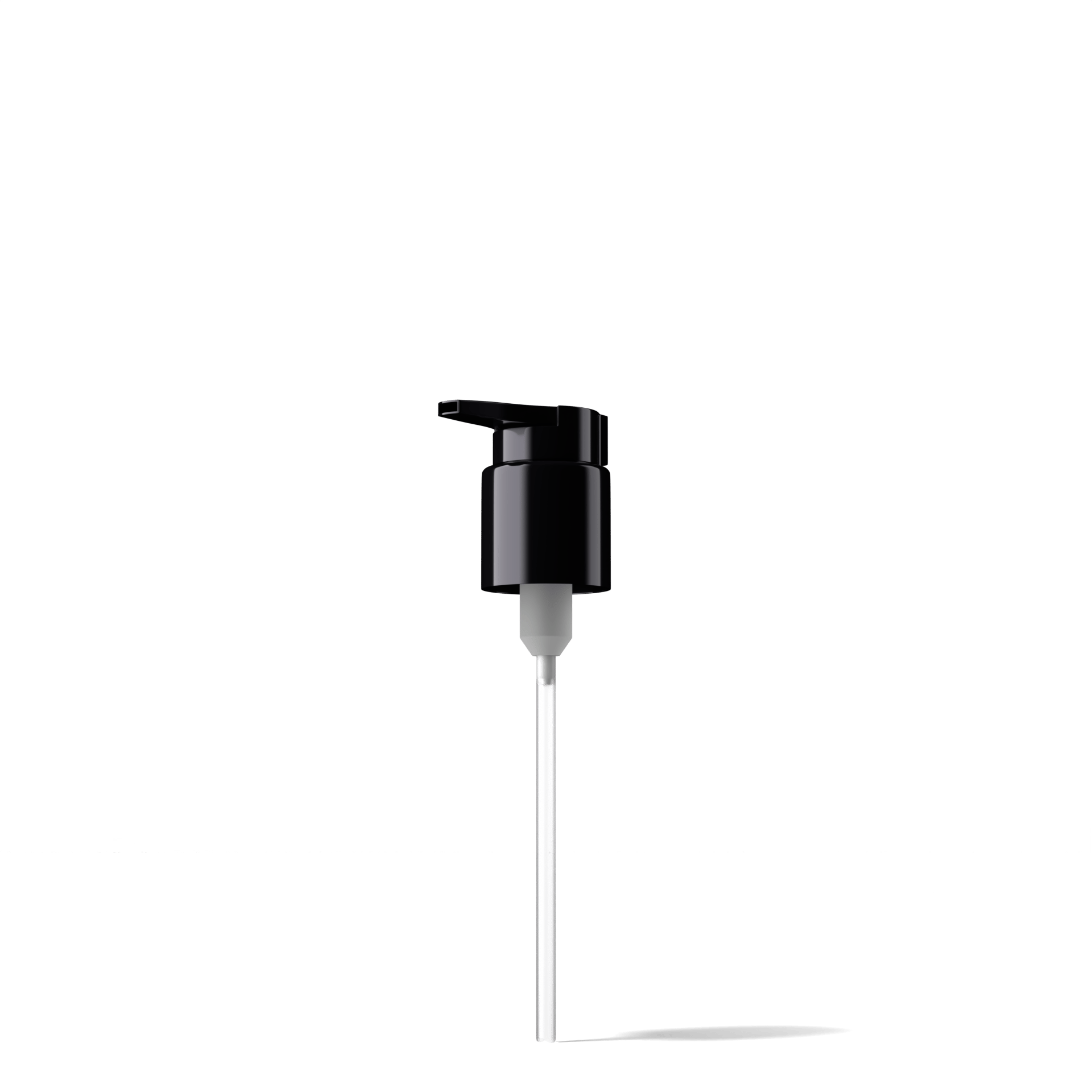 Lena Pump cap, Extended Nozzle, 24/410, PP, black, dose 0.50 ml, security clip (Draco 120)