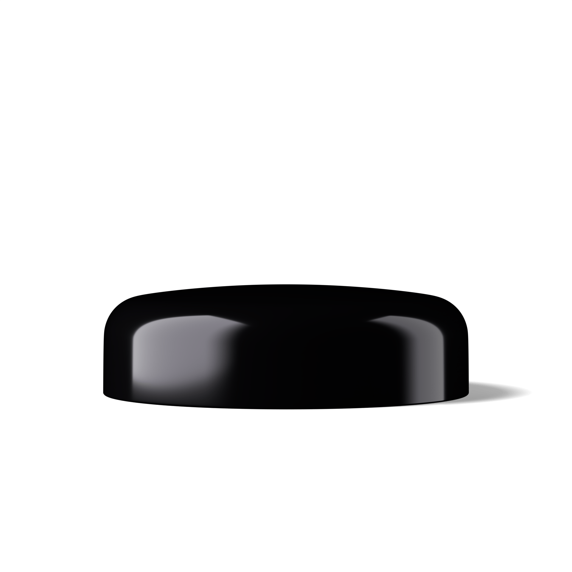 Karoo Lid, 70/400, SAN, black, violet Phan inlay (Saturn 250/400)