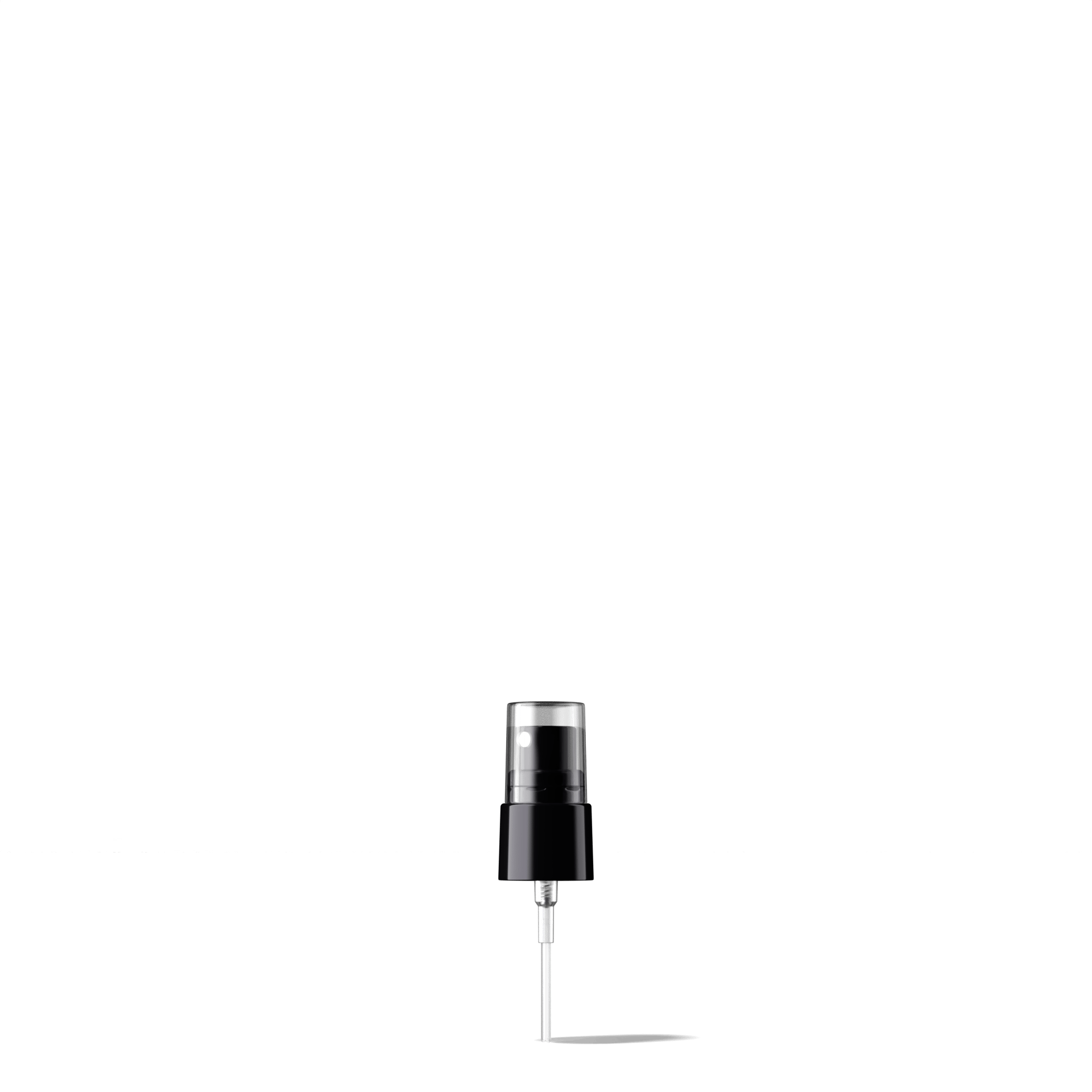 Garda Spray cap, 18/415, PP, black, dose 0.10 ml, transparant overcap (Virgo 15)
