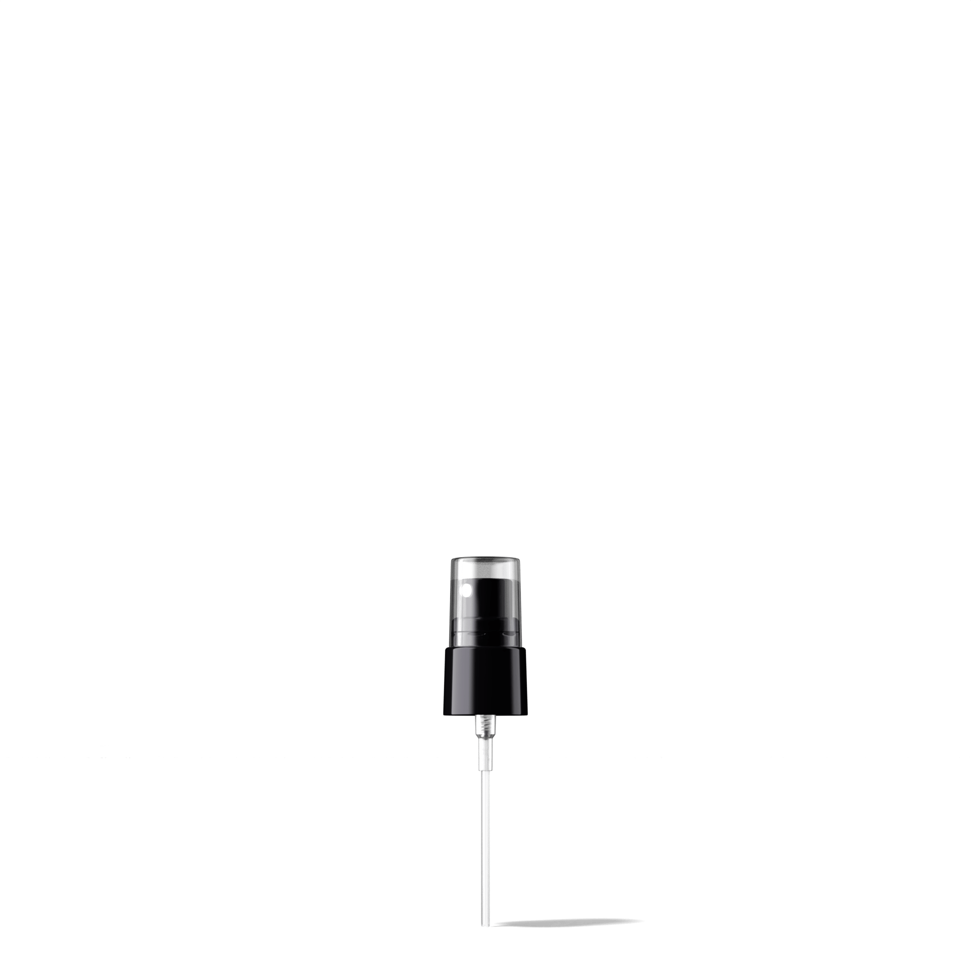 Garda Spray cap, 18/415, PP, black, dose 0.10 ml, transparant overcap (Virgo 30)