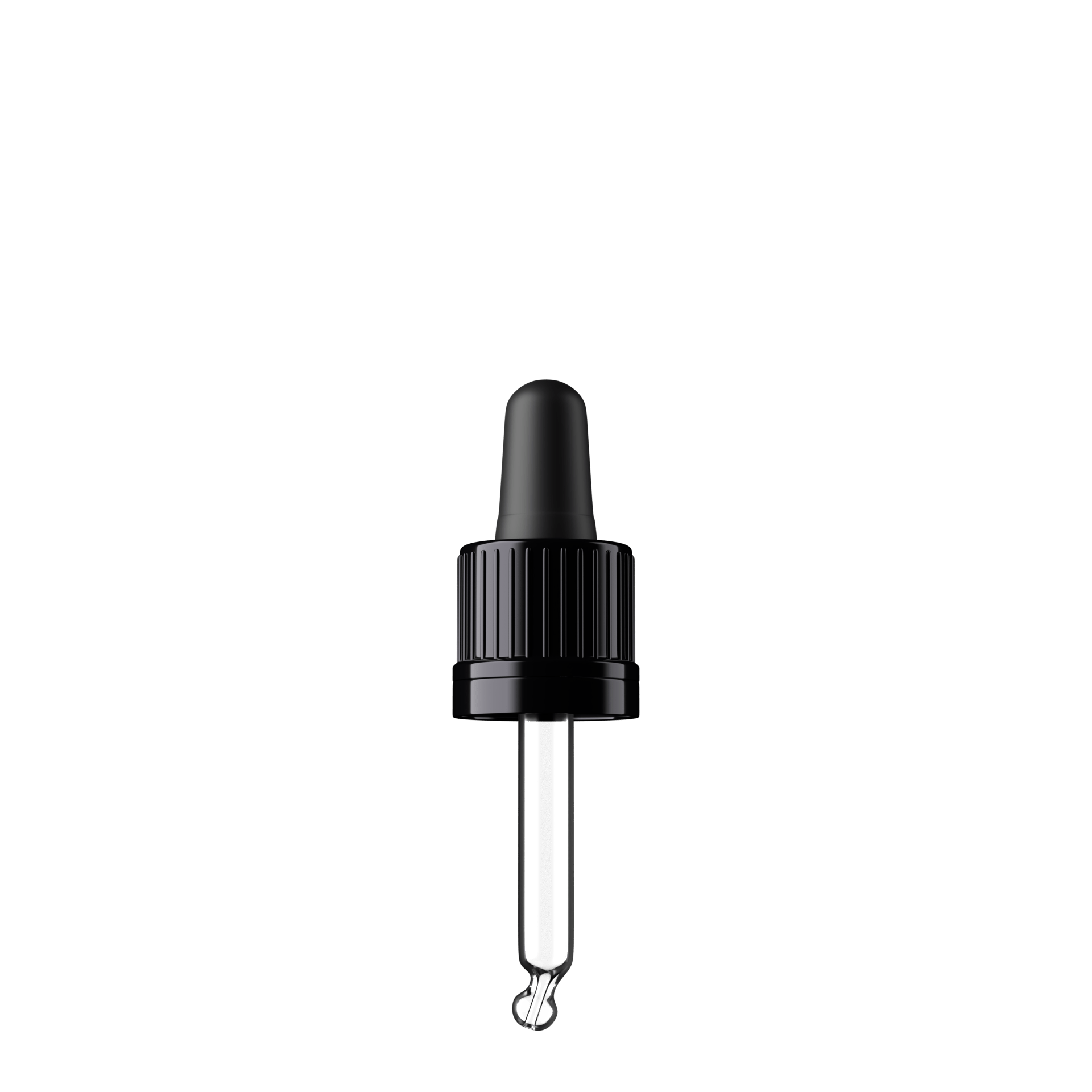 Morris Pipette, TE, DIN18, black, TPEs, dose 0.7 ml, bent ball (Orion 5)