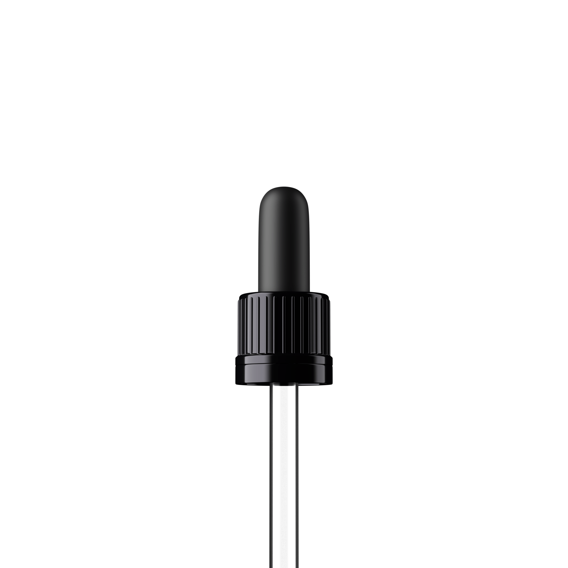 Sabine Pipette, TE, DIN18, black, TPEs, dose 1.0 ml, bent ball (Orion 100)