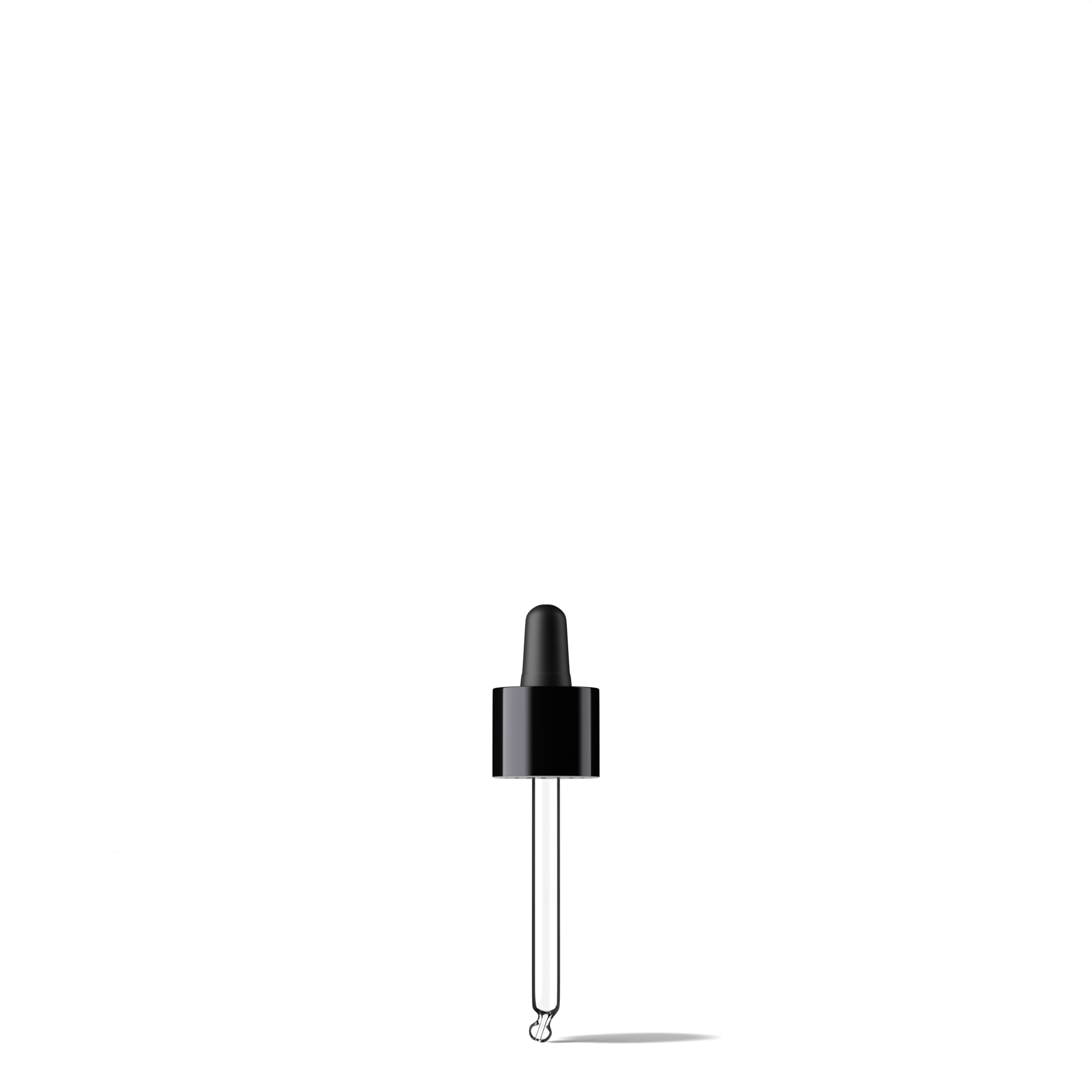 Suez Pipette, TE, DIN18, black, TPEs, dose 0.7 ml, bent ball (Orion 30)