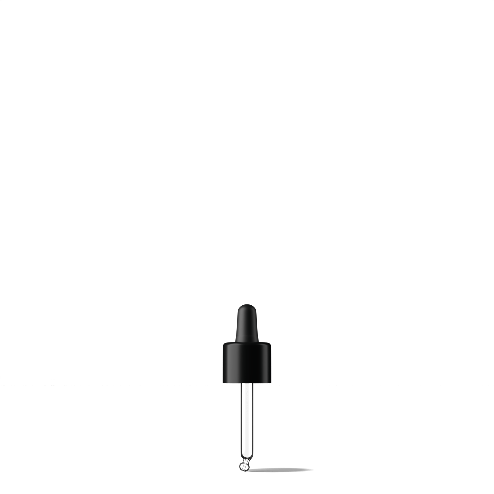 Donau Pipette, TE, DIN18, black, TPEs, dose 0.7 ml, bent ball (Orion 10)