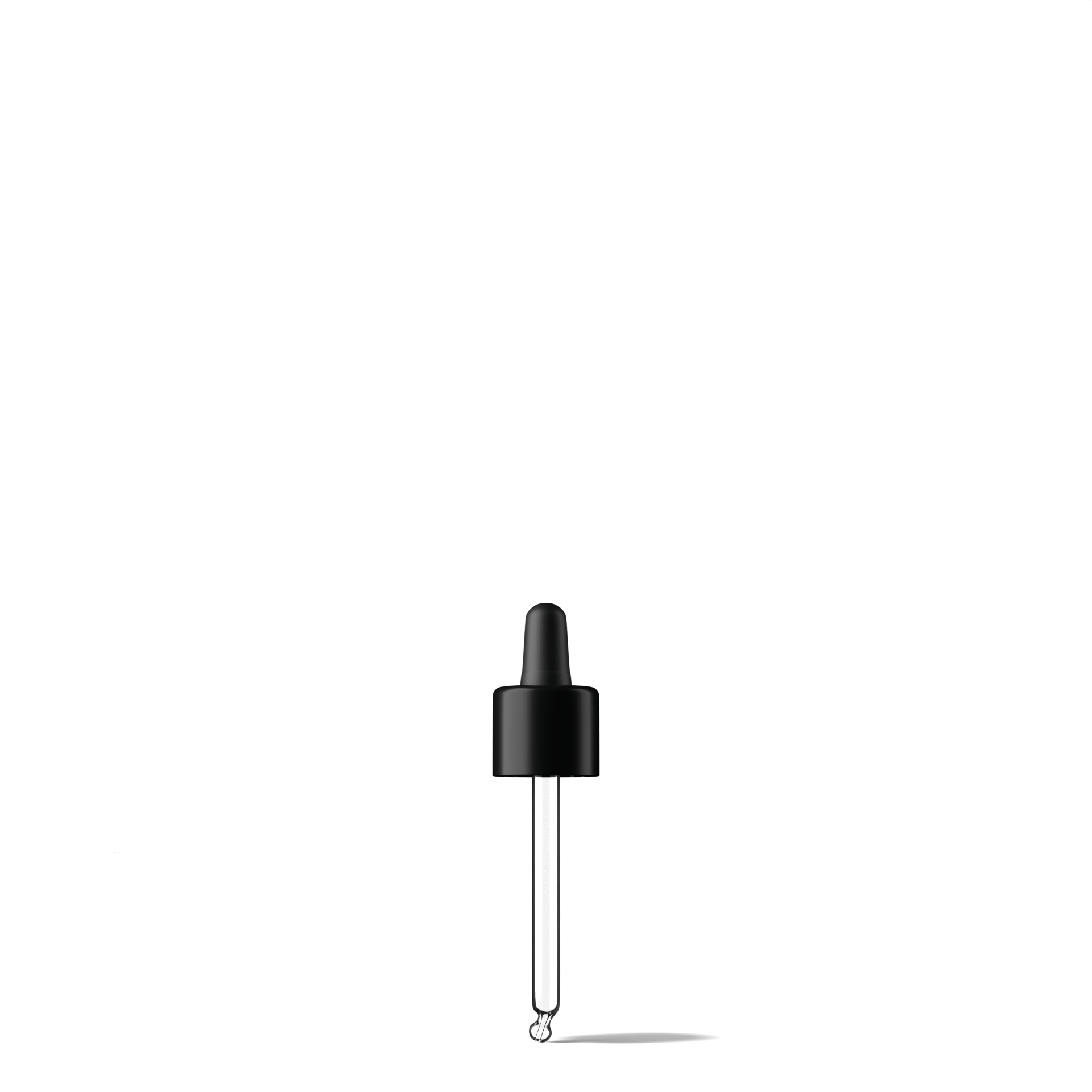 Donau Pipette, TE, DIN18, black, TPEs, dose 0.7 ml, bent ball (Orion 30)