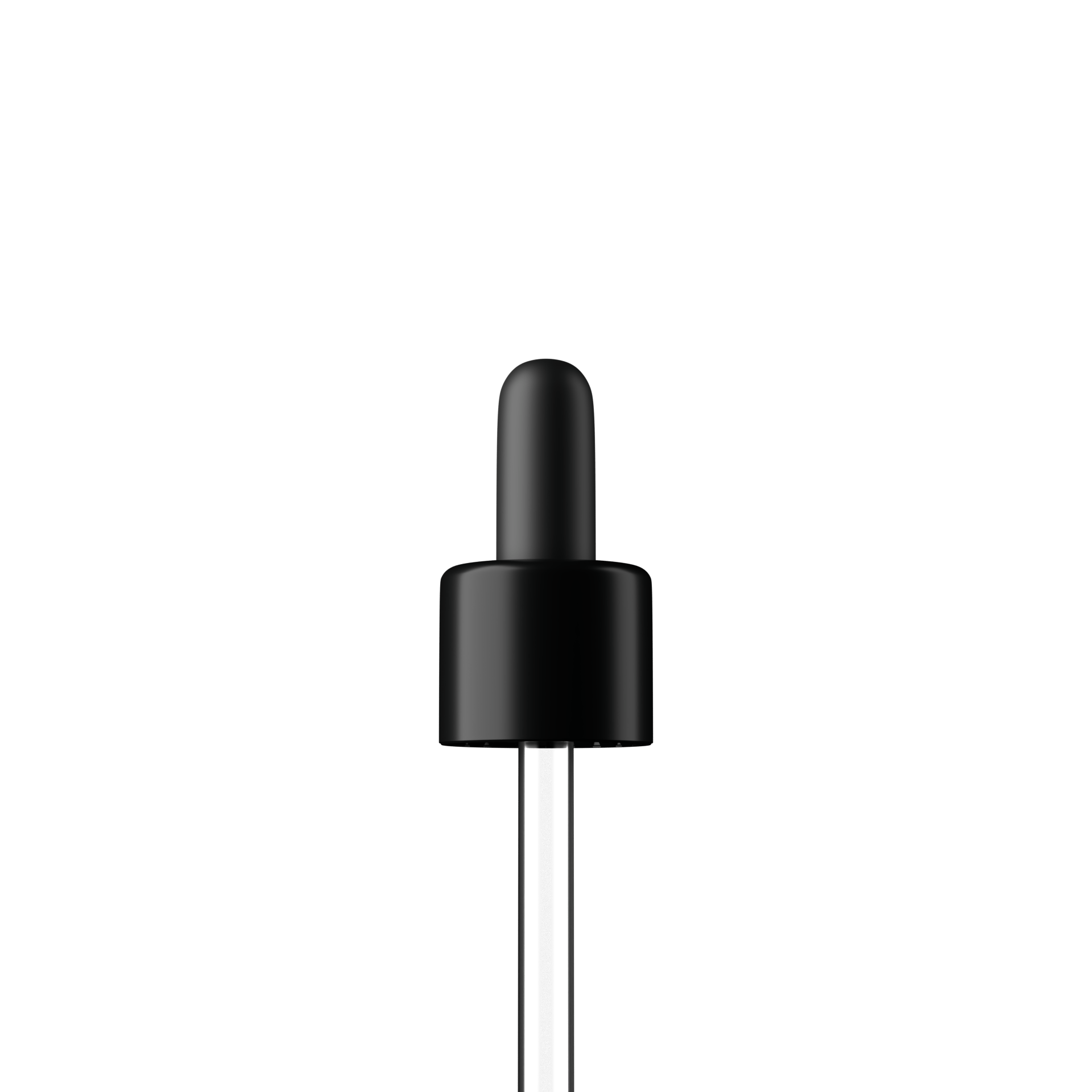Donau Pipette, TE, DIN18, black, TPEs, dose 1.0 ml, bent ball (Orion 60-111)