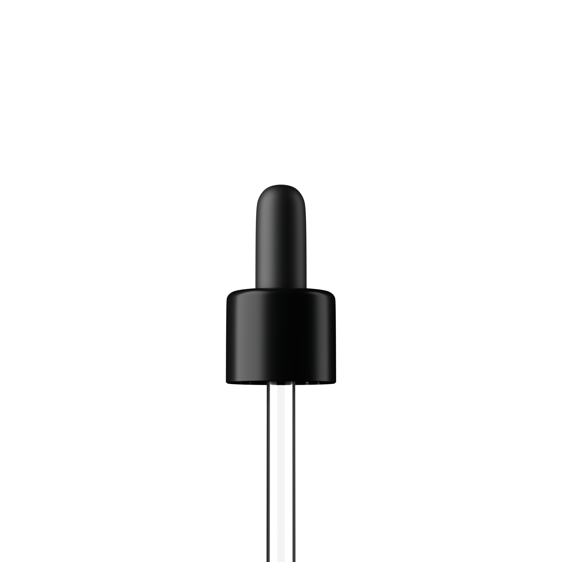 Donau Pipette, TE, DIN18, black, TPEs, dose 1.0 ml, bent ball (Orion 100)