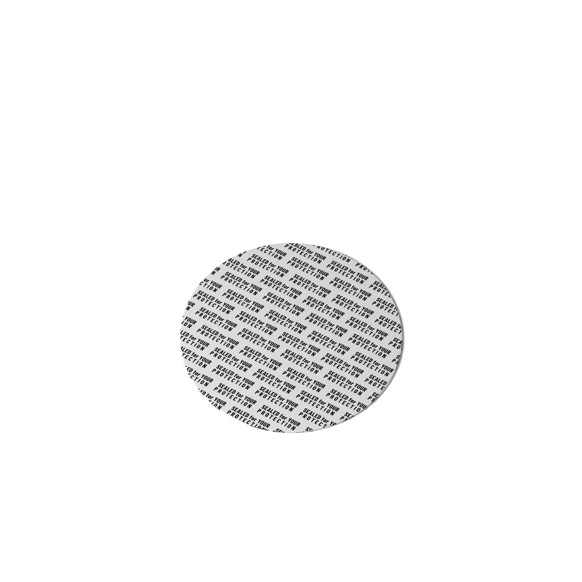 Ozark Seal, Pressure sensitive, 45 mm, white, black text (Saturn 100/Carina 200/300) dry goods only