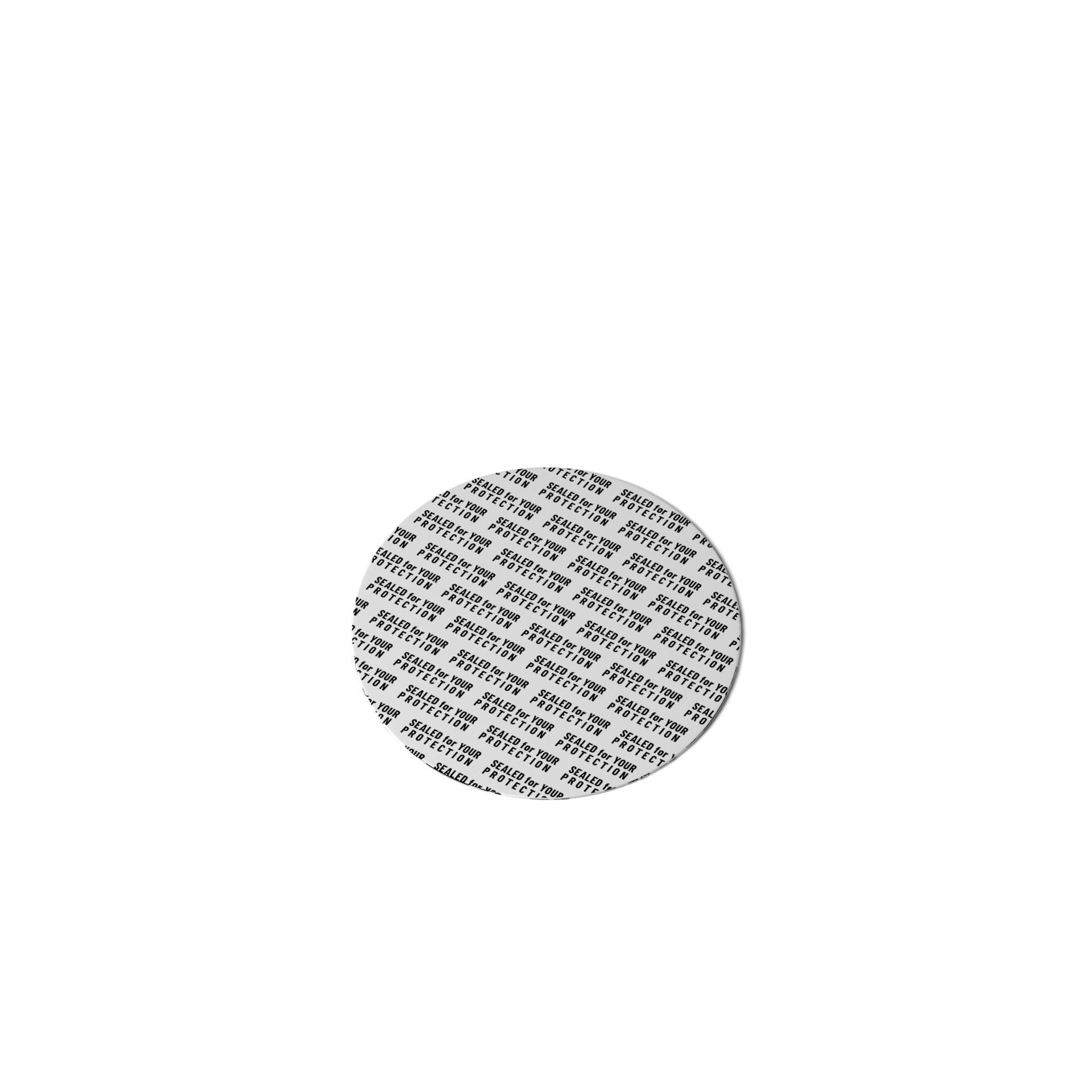 Ozark Seal, Pressure sensitive, 42 mm, white, black text (Saturn 50/100-96), for dry goods only