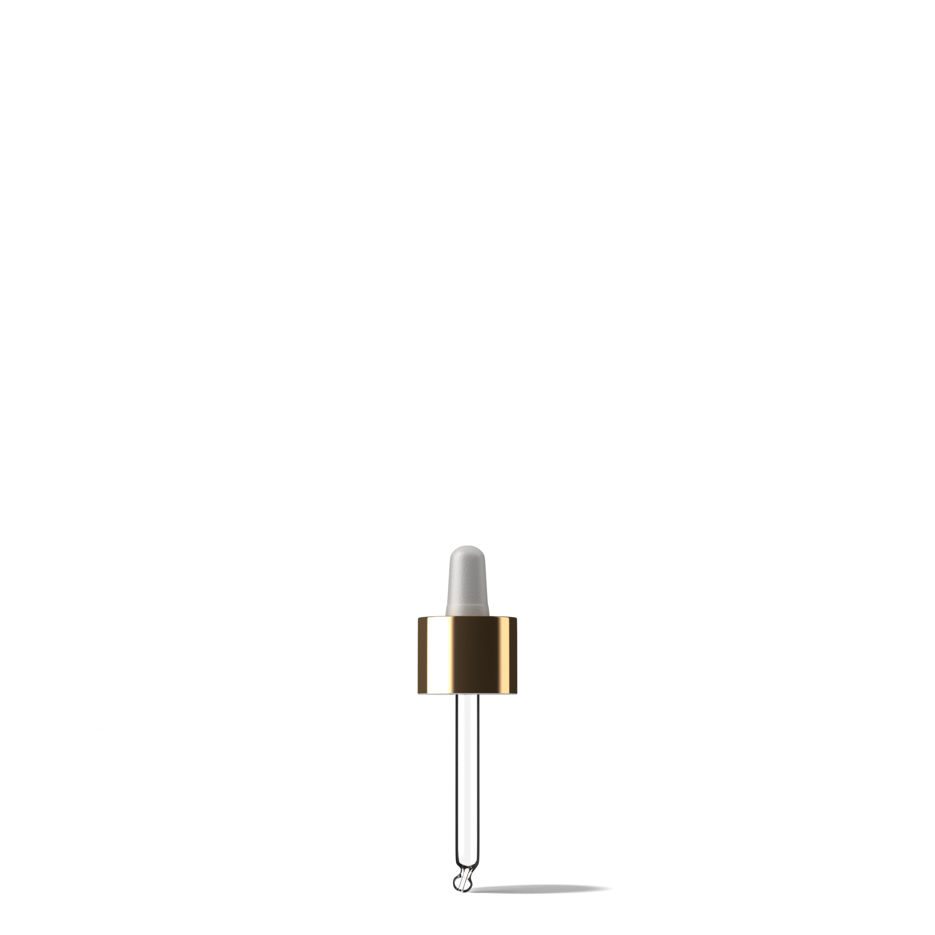 Oswego Pipette, 18/415, white/gold, black, Nitrile, dose 0.65 ml, conical tip (Virgo 30)